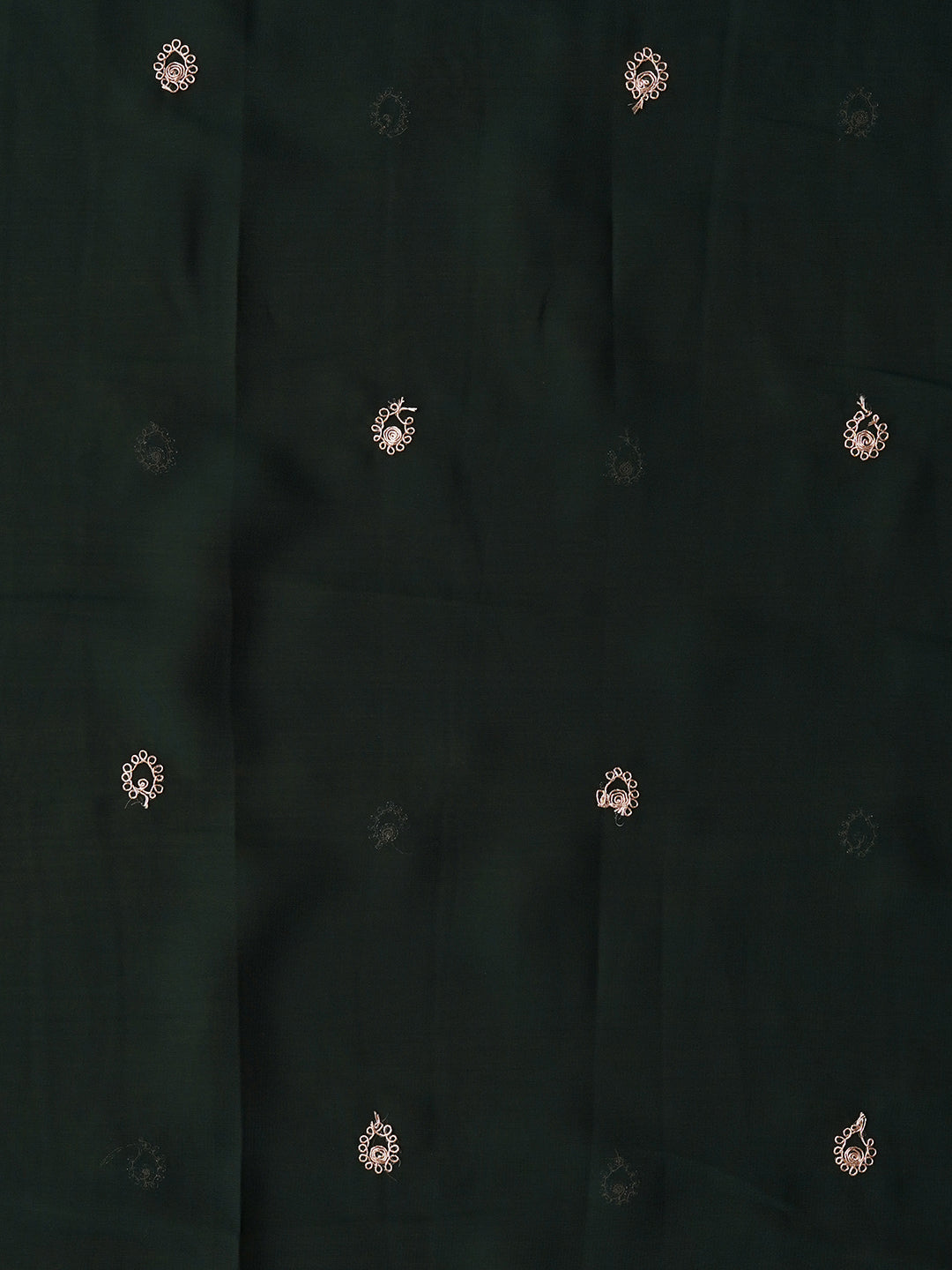 Unstitched Embroidered Silk Georgette Green Dress Material With Dupatta