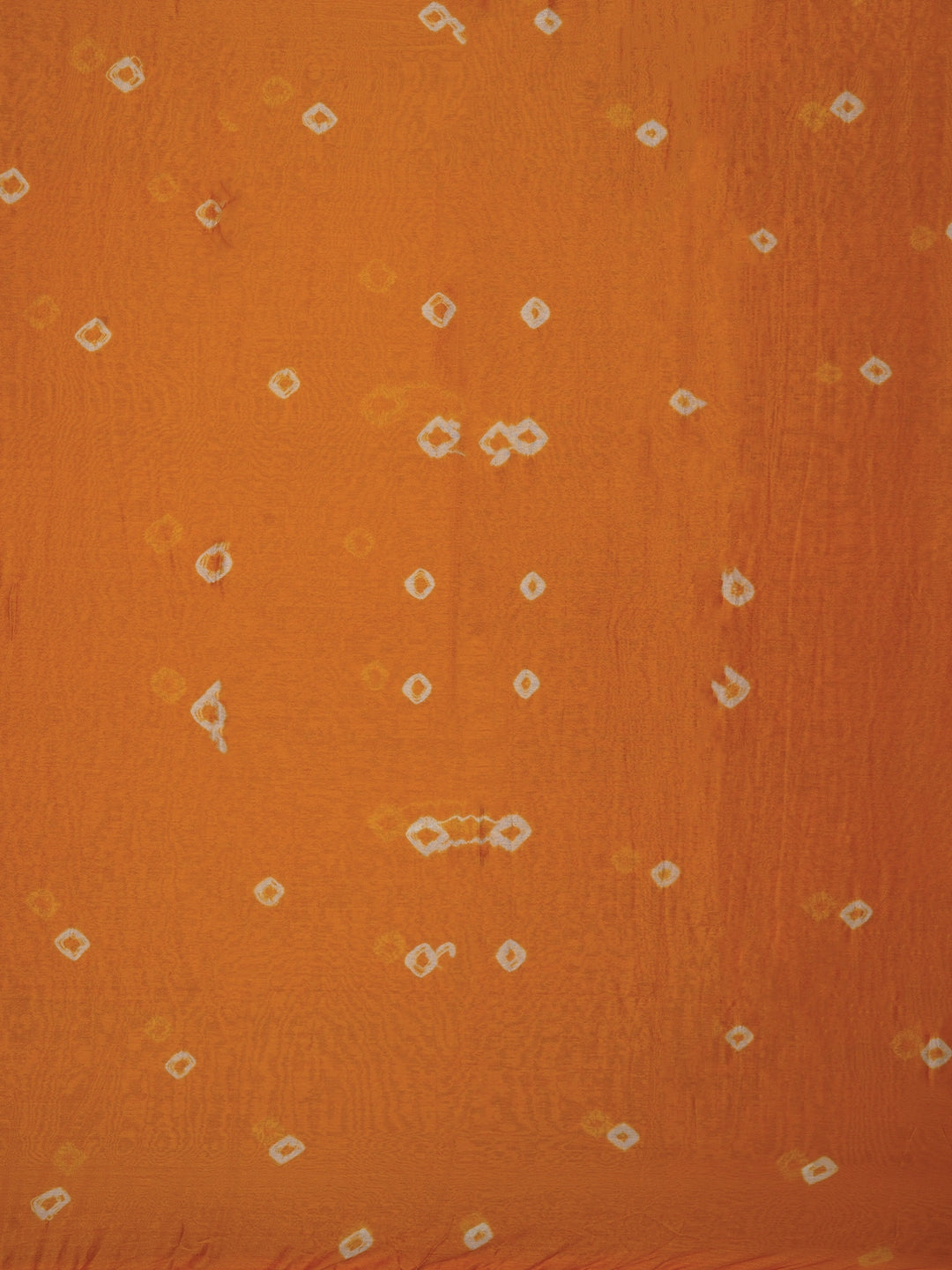 Mustard Unstitched Cotton Bandhani Printed Dress Material With Dupatta