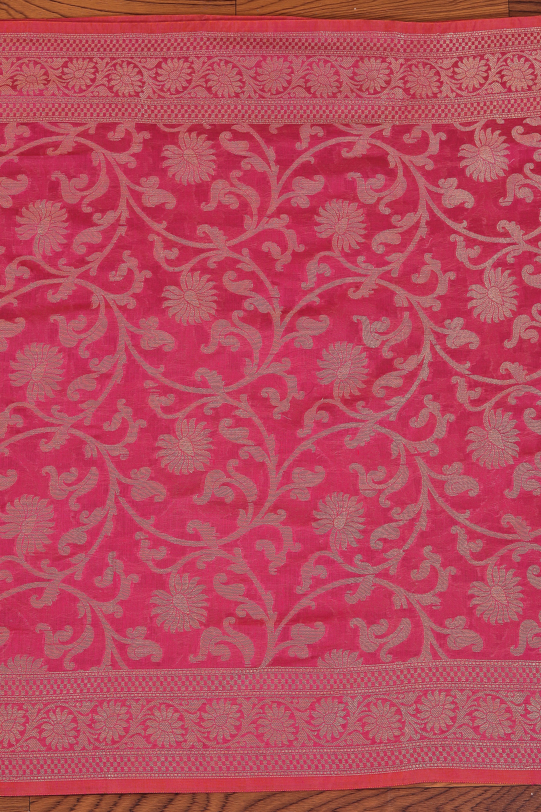 Unstitched Embellished Jacquard Dress Material With Dupatta