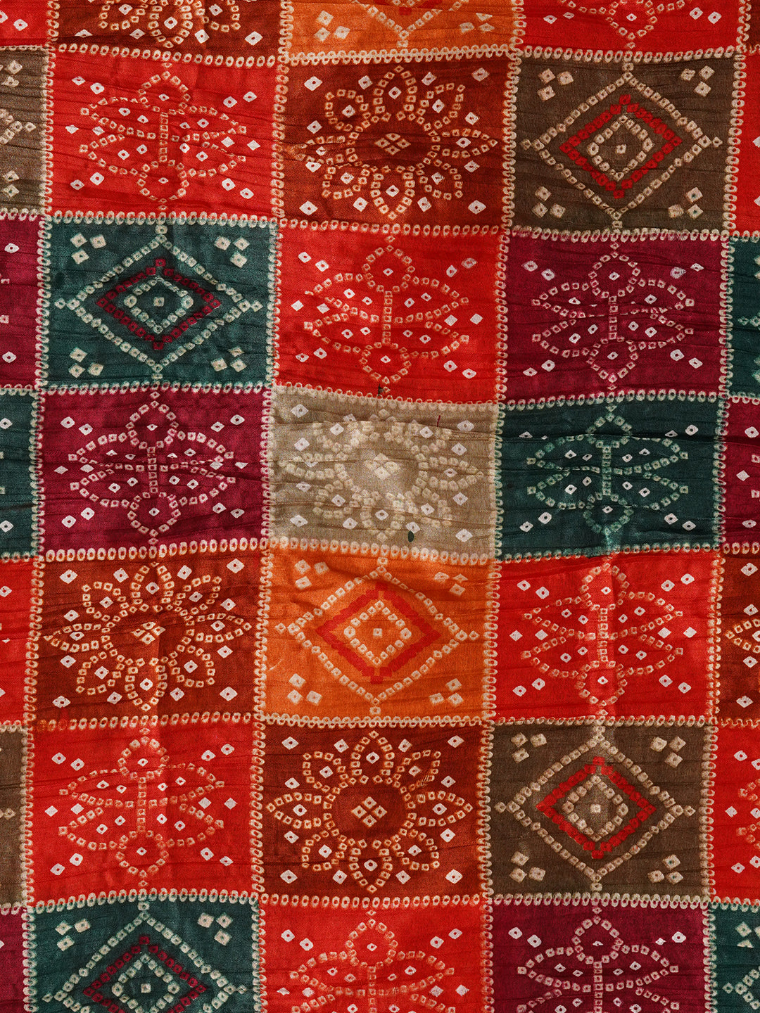 Peach Unstitched Printed Pure Cotton Dress Material With Dupatta