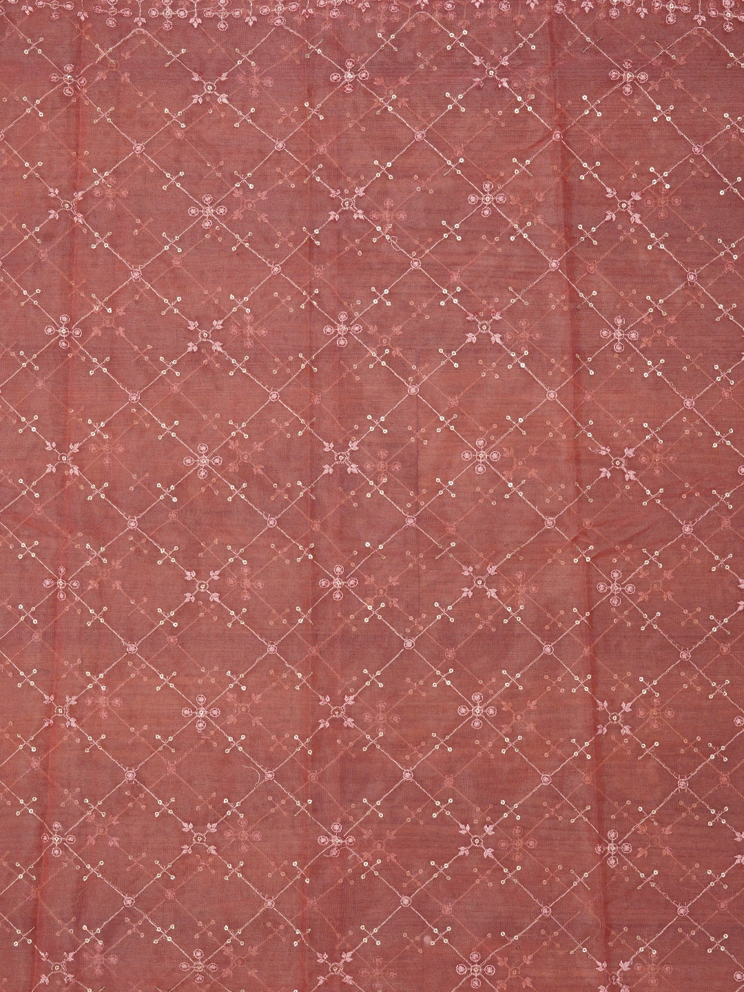 Multicolor Abstract Printed Embroidered Dress Material with Dupatta