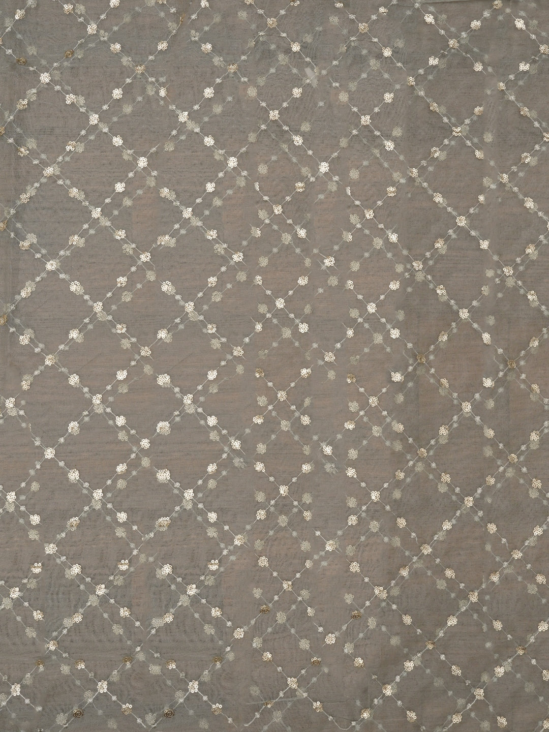 Mehandi Green Festive Embellished Organza Dress Material with Dupatta