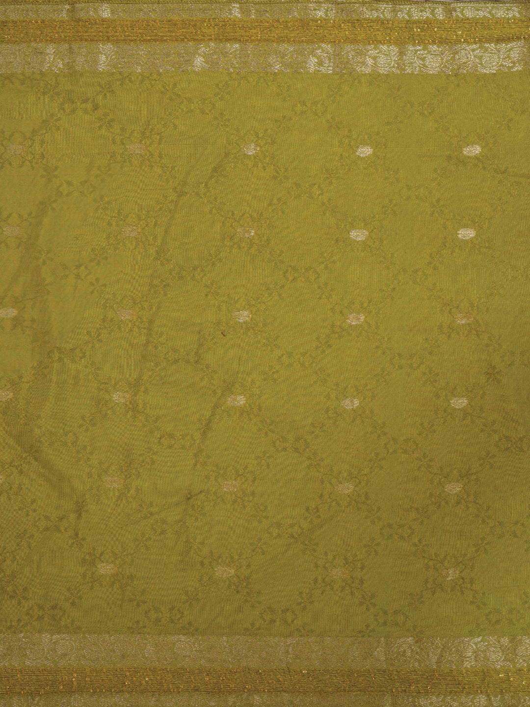 Festive Off White Silk Blend Zari Woven Dress Material With Dupatta