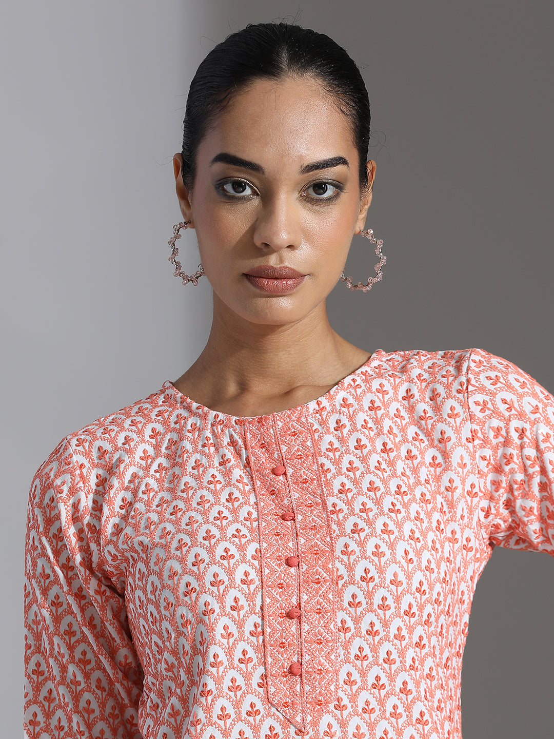 Heavy Embroidered Rayon Straight Kurta