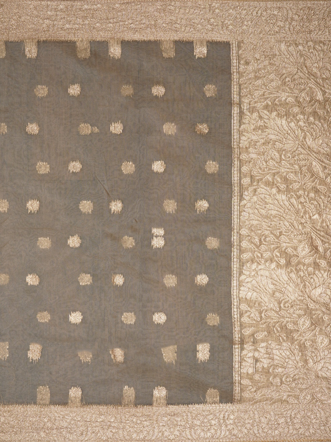 Sea Green Embellished Floral Printed Organza Dress Material with Dupatta