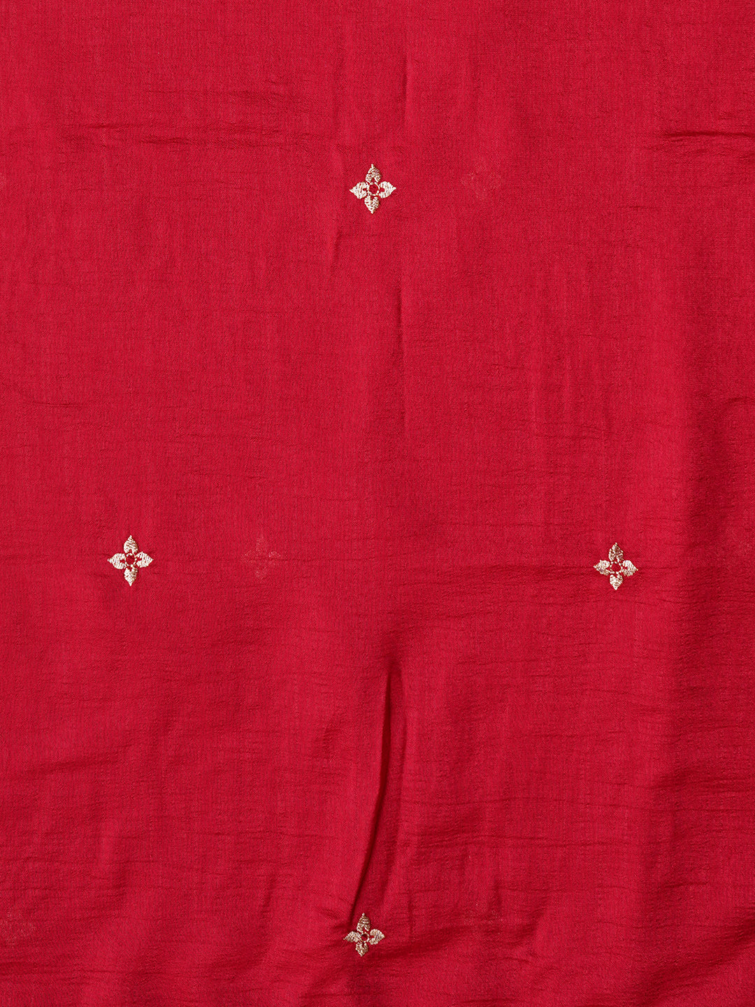 Pink Unstitched Embroidered Silk Blend Dress Material With Dupatta