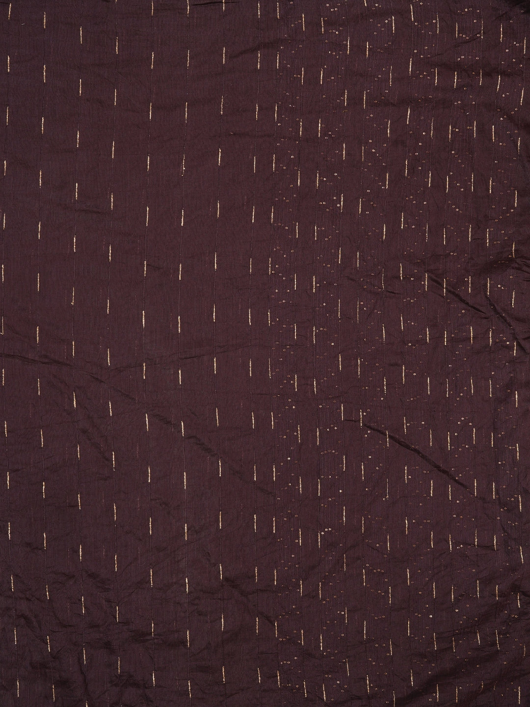 Purple Floral Printed Embellished Cotton Dress Material with Dupatta