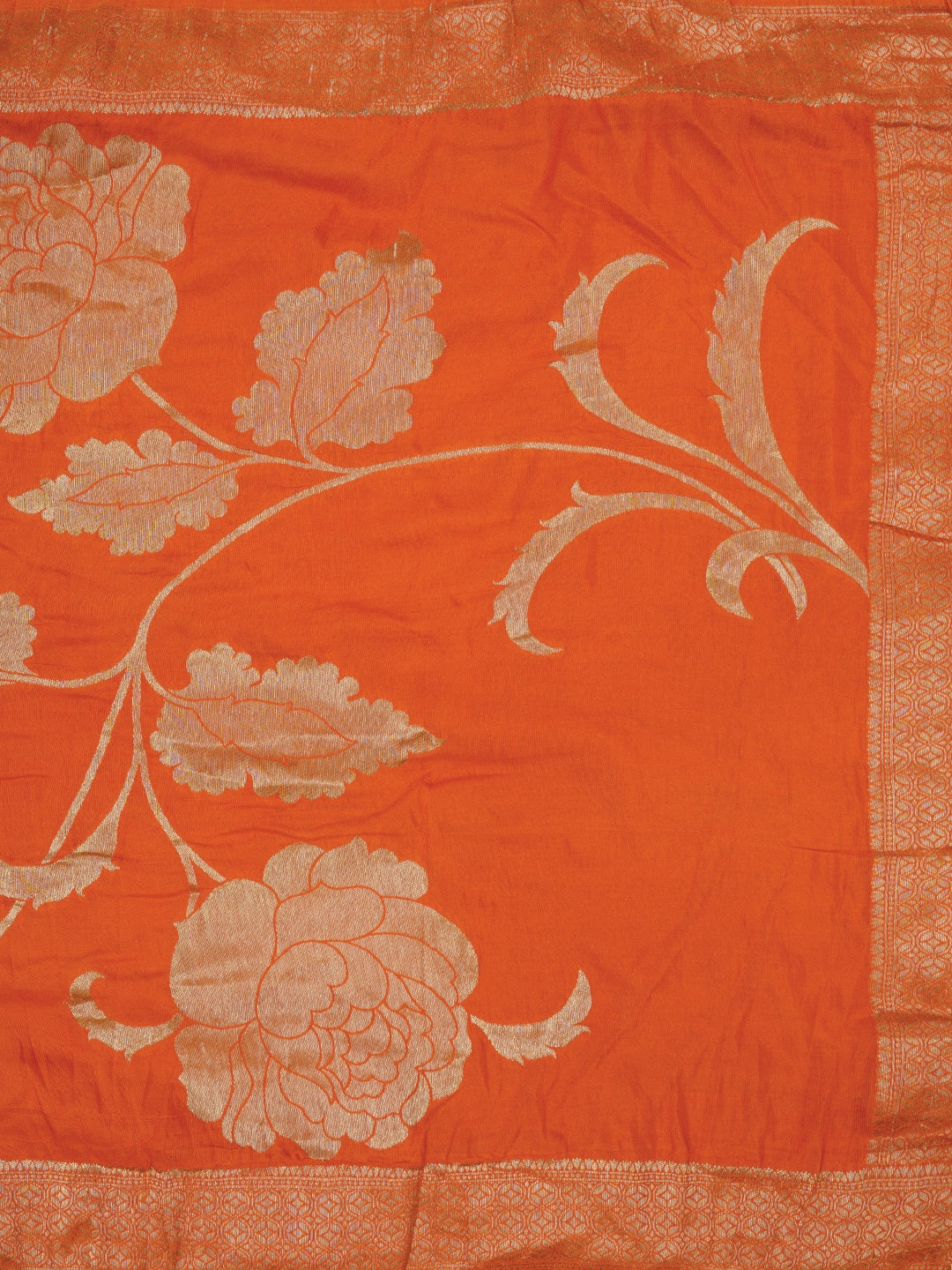 Unstitched Embellished Beige Cotton Blend Dress Material with Dupatta