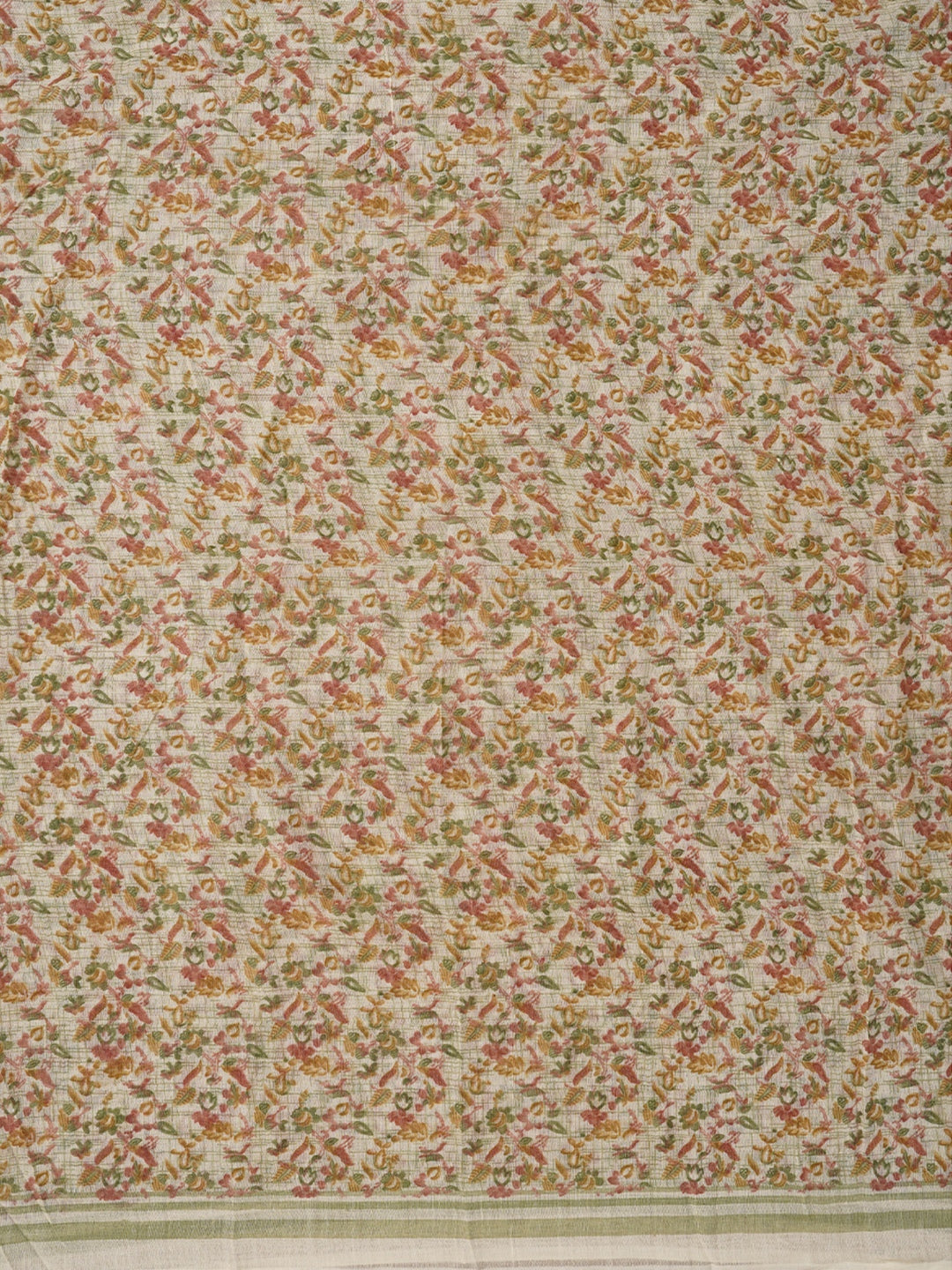 Green Embroidered Cotton Blend Dress Material with Dupatta