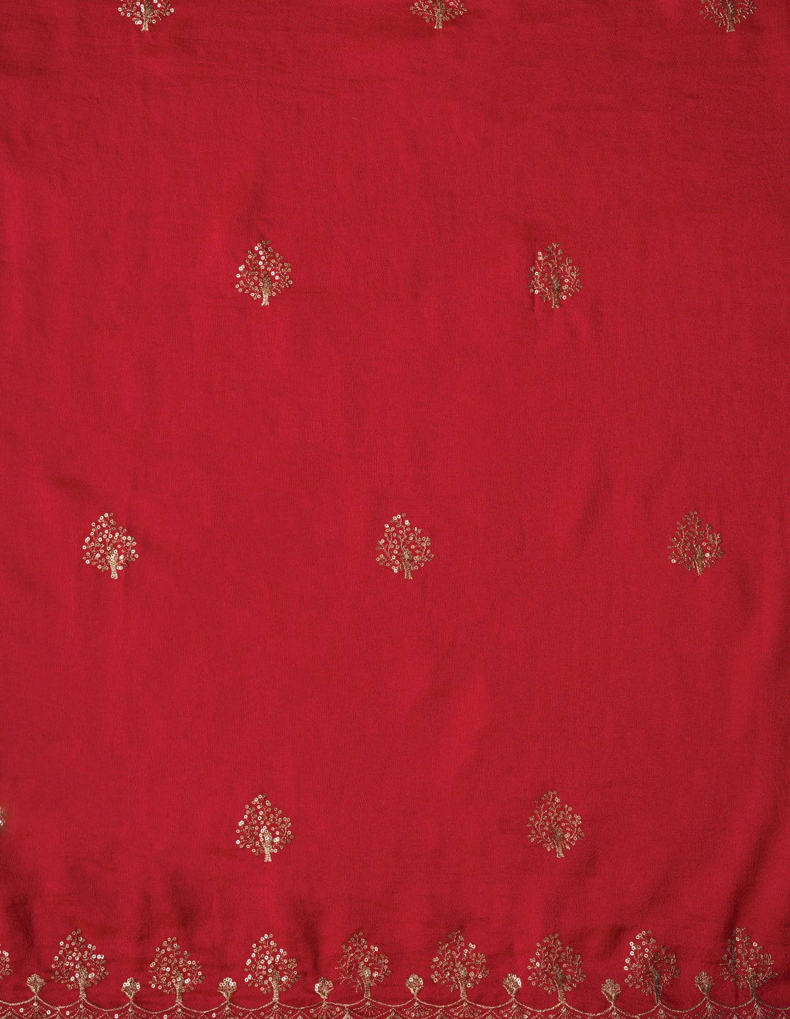 Pink Sequin Work Cotton Blend Dress Material with Dupatta