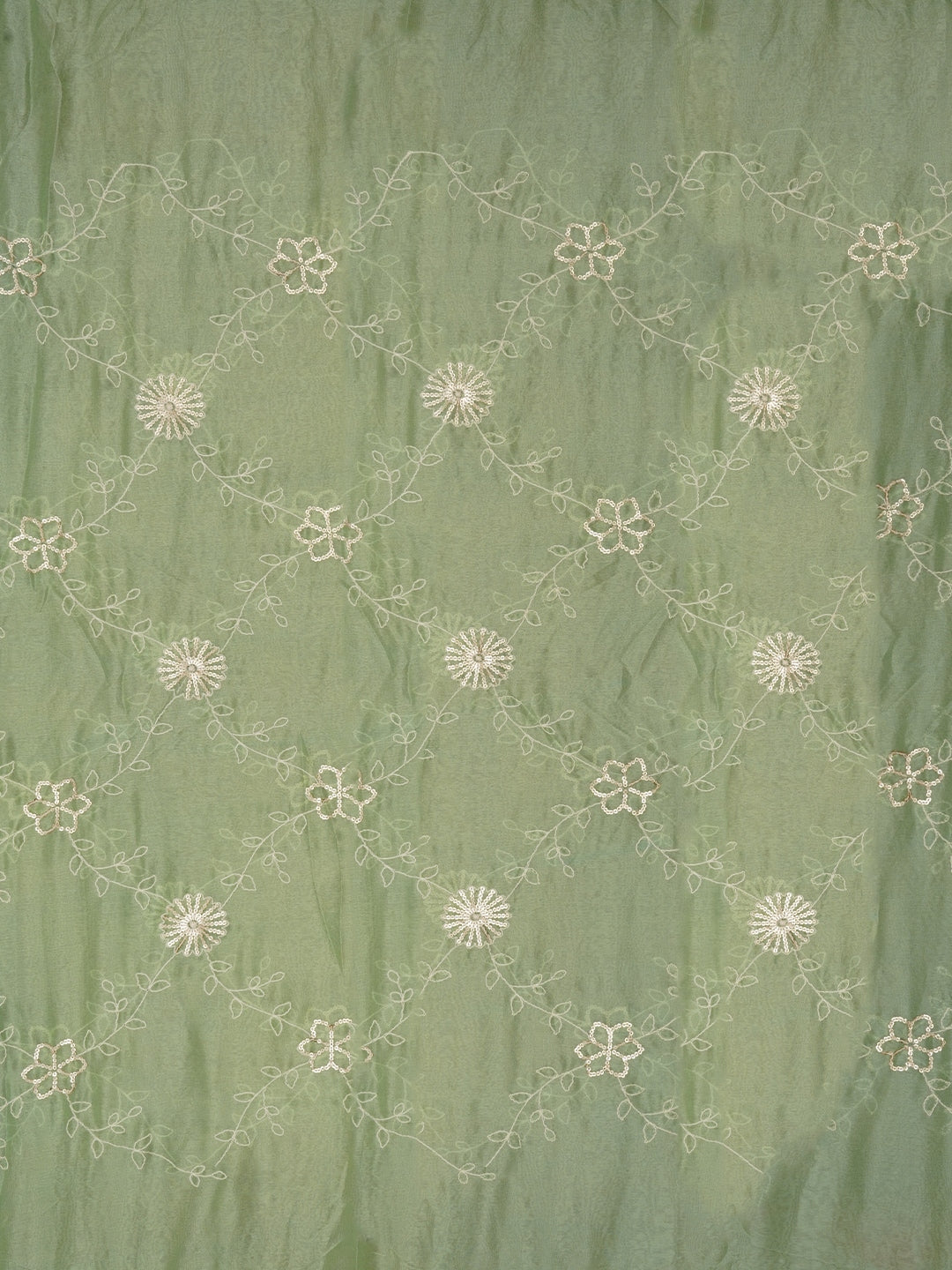 Multicolor Cotton Blend Embellished Dress Material with Dupatta