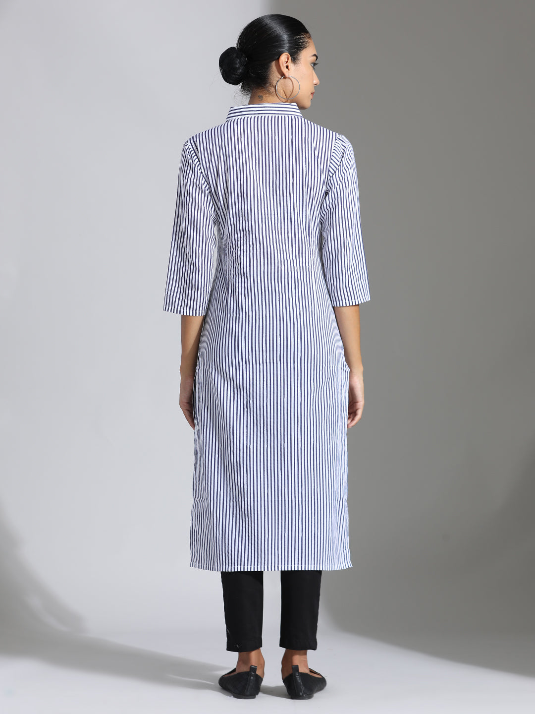 Striped Cotton Formal Kurta