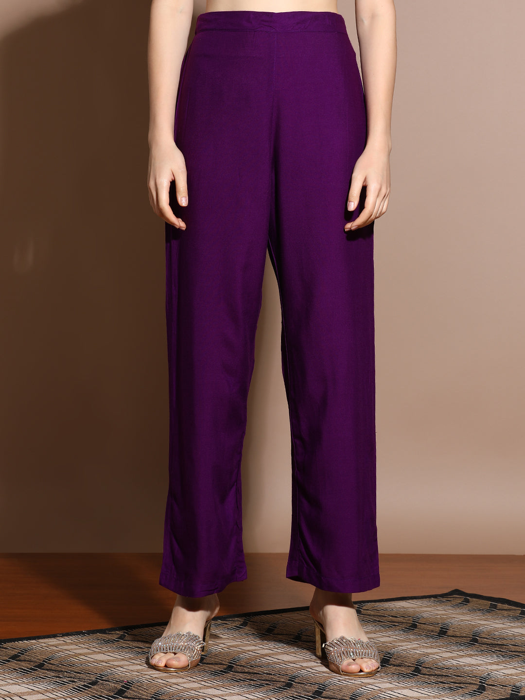 Rayon Printed Sleeveless Kurta With Pants And Dupatta