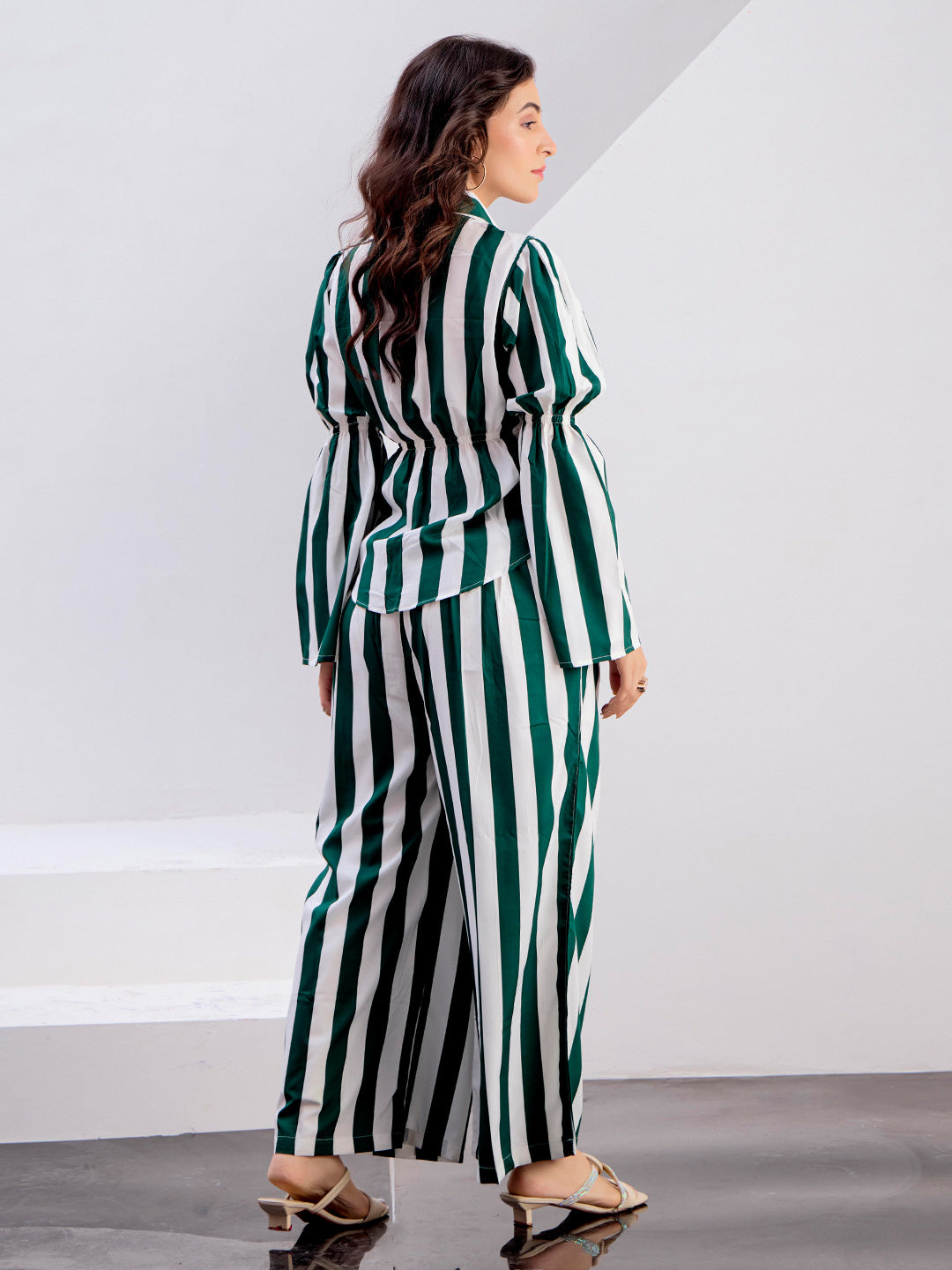 Party Wear Striped Co-ord Set