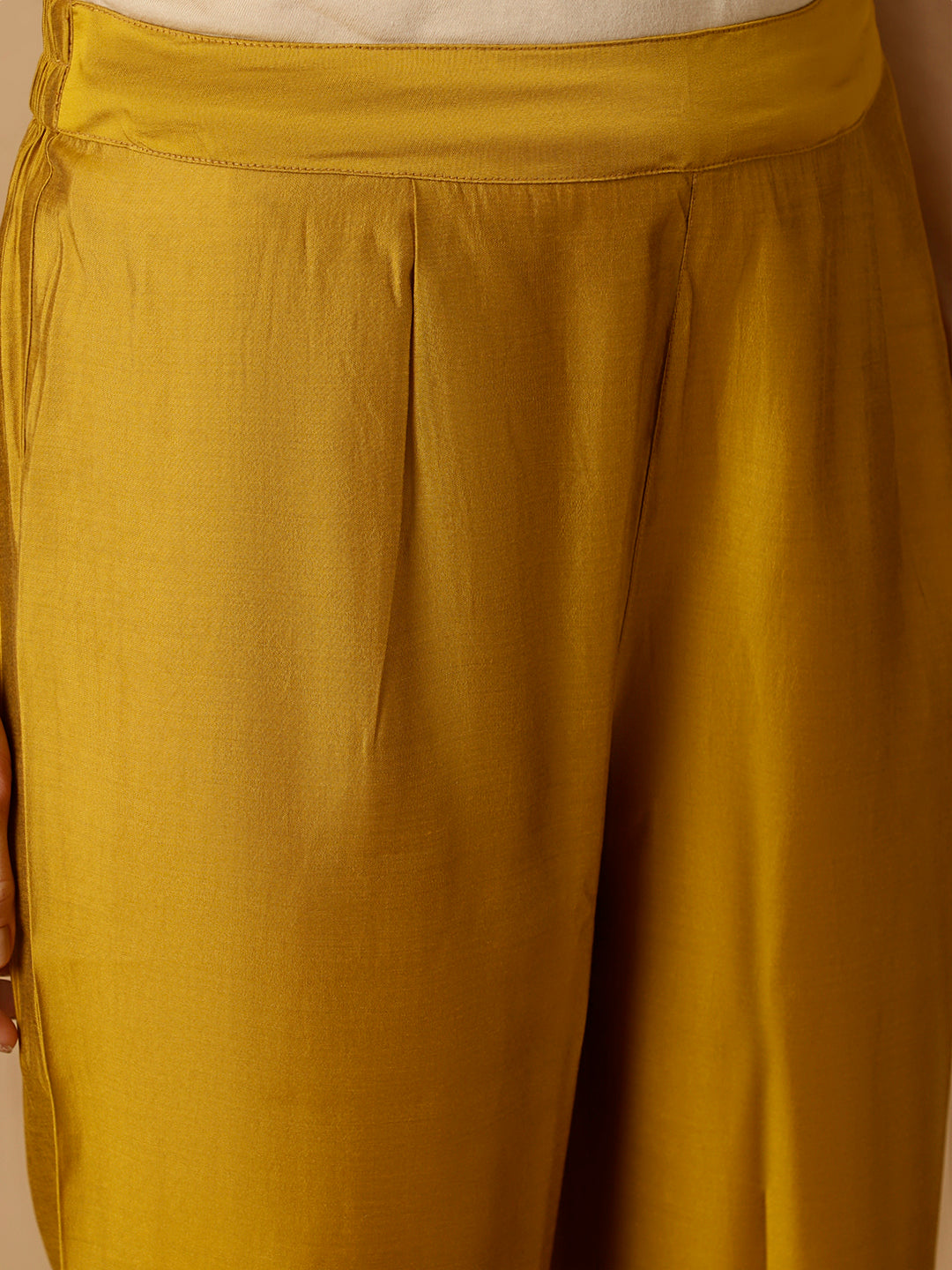 MUSTARD EMBROIDERED PAKISTANI KURTA WITH PANTS AND DUPATTA