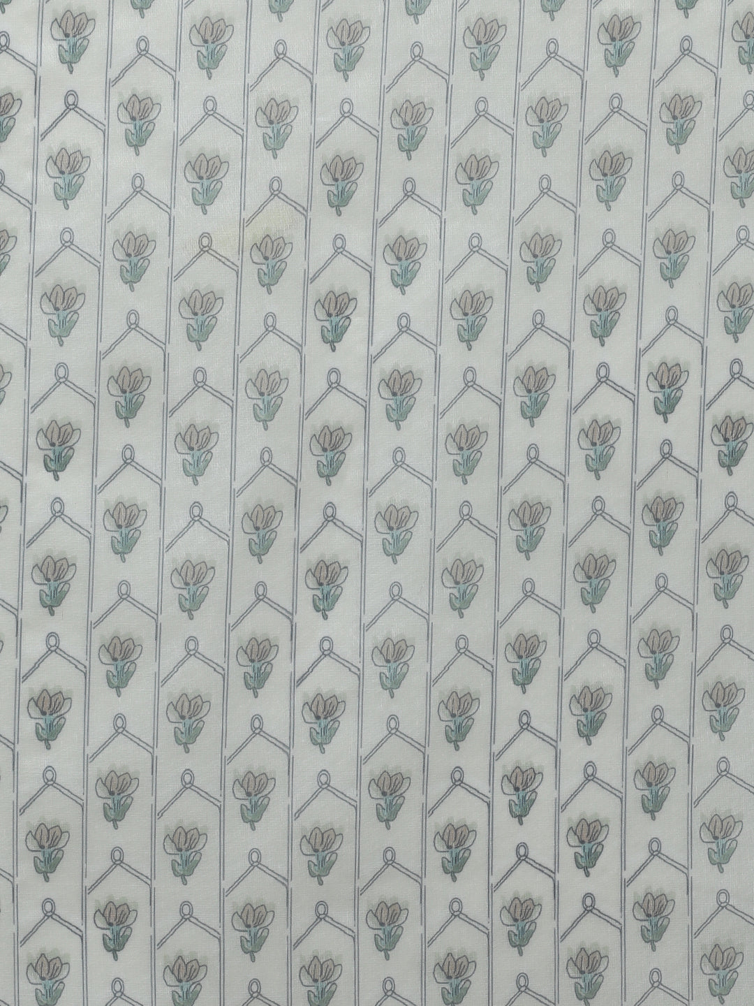 Floral Chanderi Cotton Saree with Unstiched Blouse