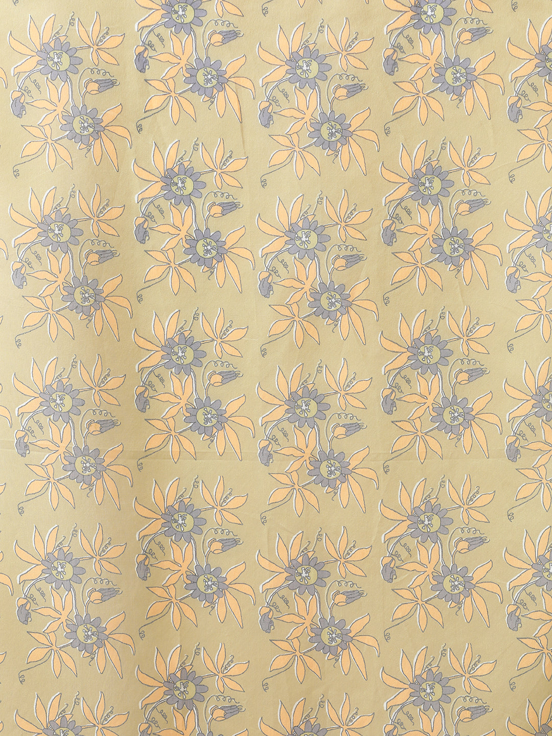 Floral Chanderi Cotton Saree with Unstiched Blouse