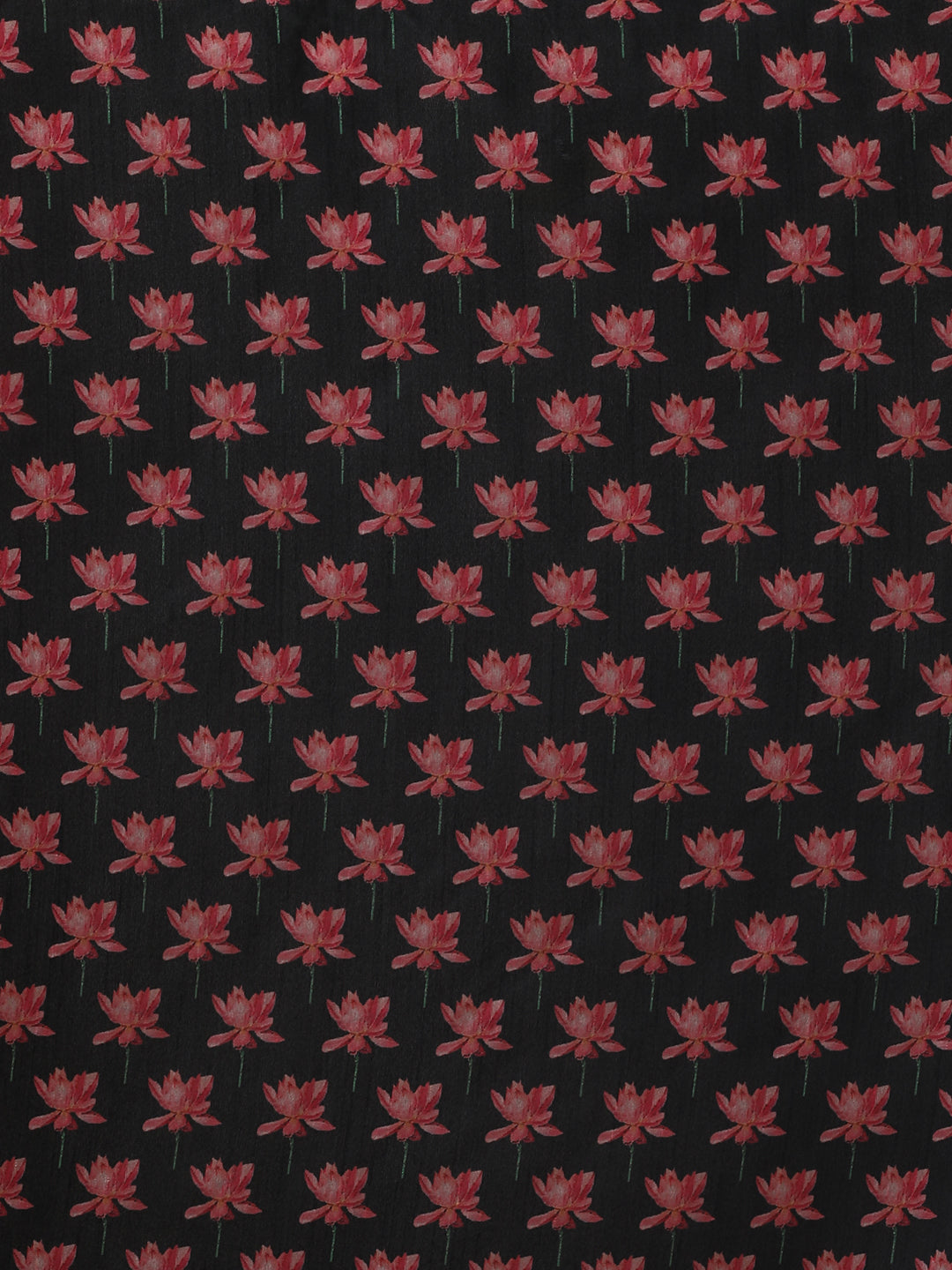 Floral Tussar Silk Saree with Unstiched Blouse