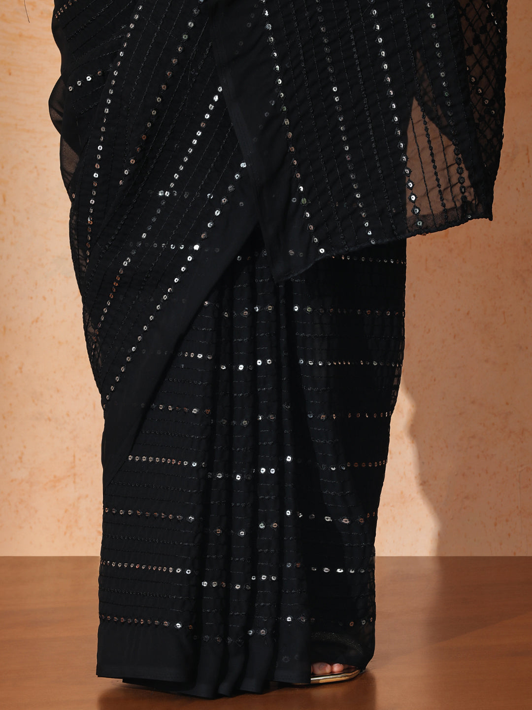Embellished Premium Georgette Saree with Unstiched Blouse