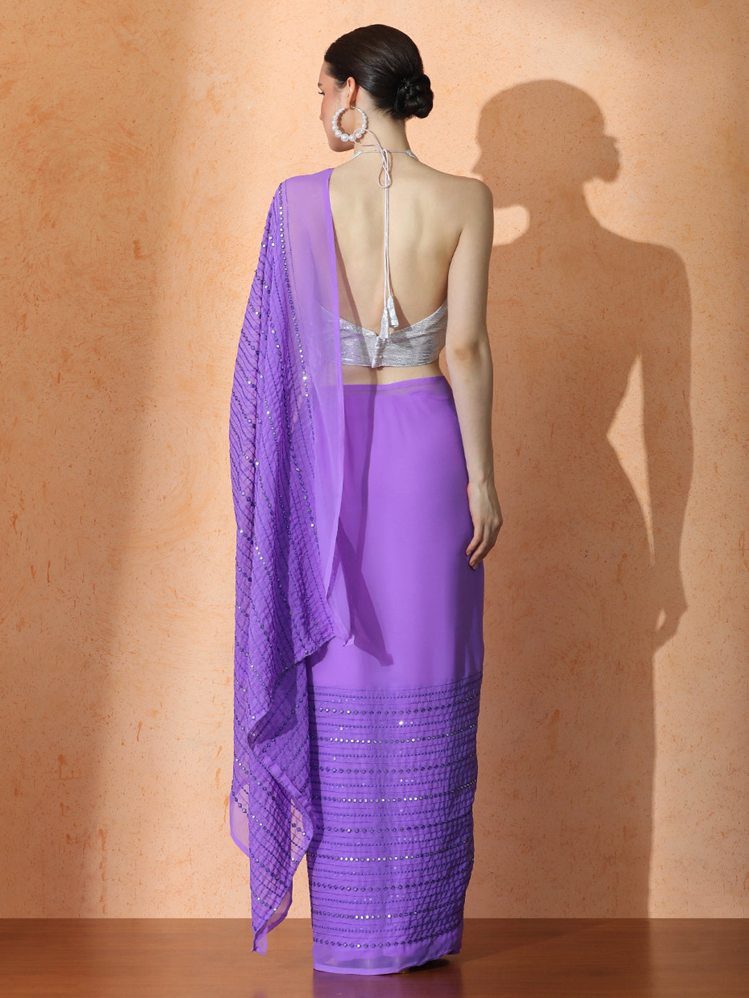 Embellished Premium Georgette Saree with Unstiched Blouse