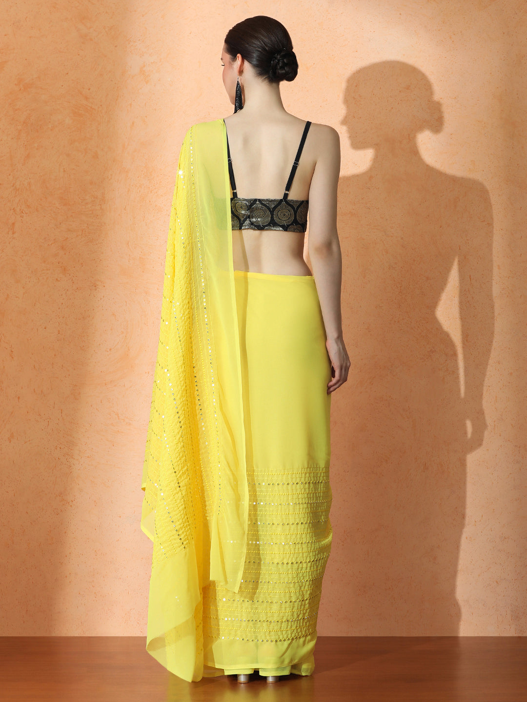 Embellished Premium Georgette Saree with Unstiched Blouse