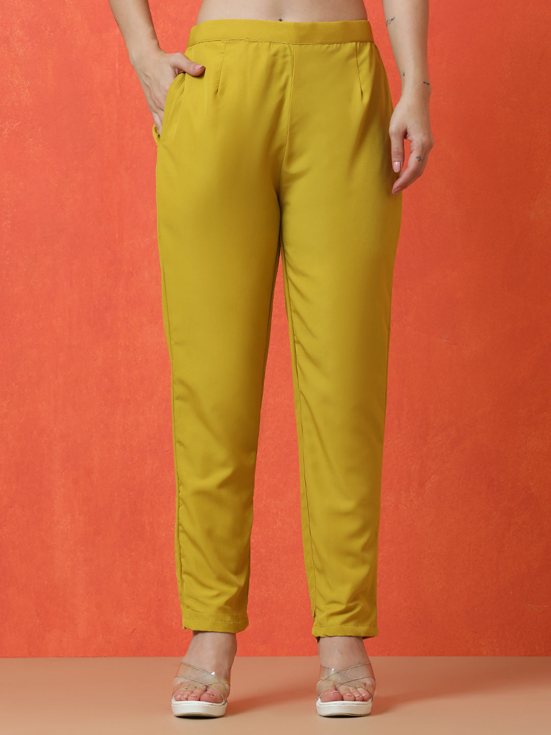 Floral Embroidered Straight Silk Blend Kurta & Trousers Sets