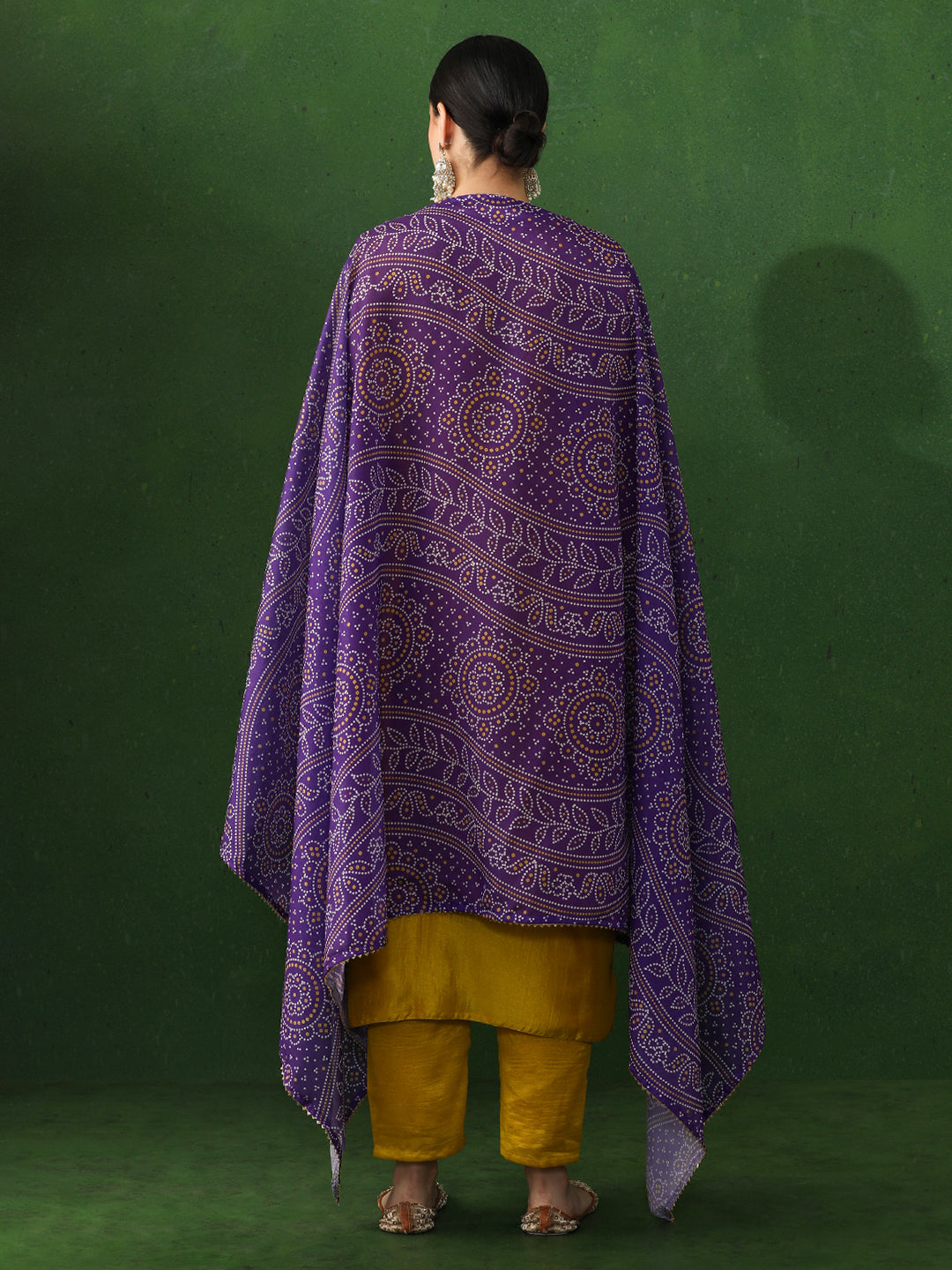 Floral Embroidered Straight Silk Blend Kurta & Trousers Sets