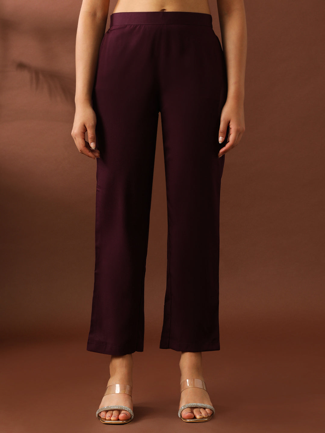 Floral Embroidered Straight Silk Blend Kurta & Trousers Sets