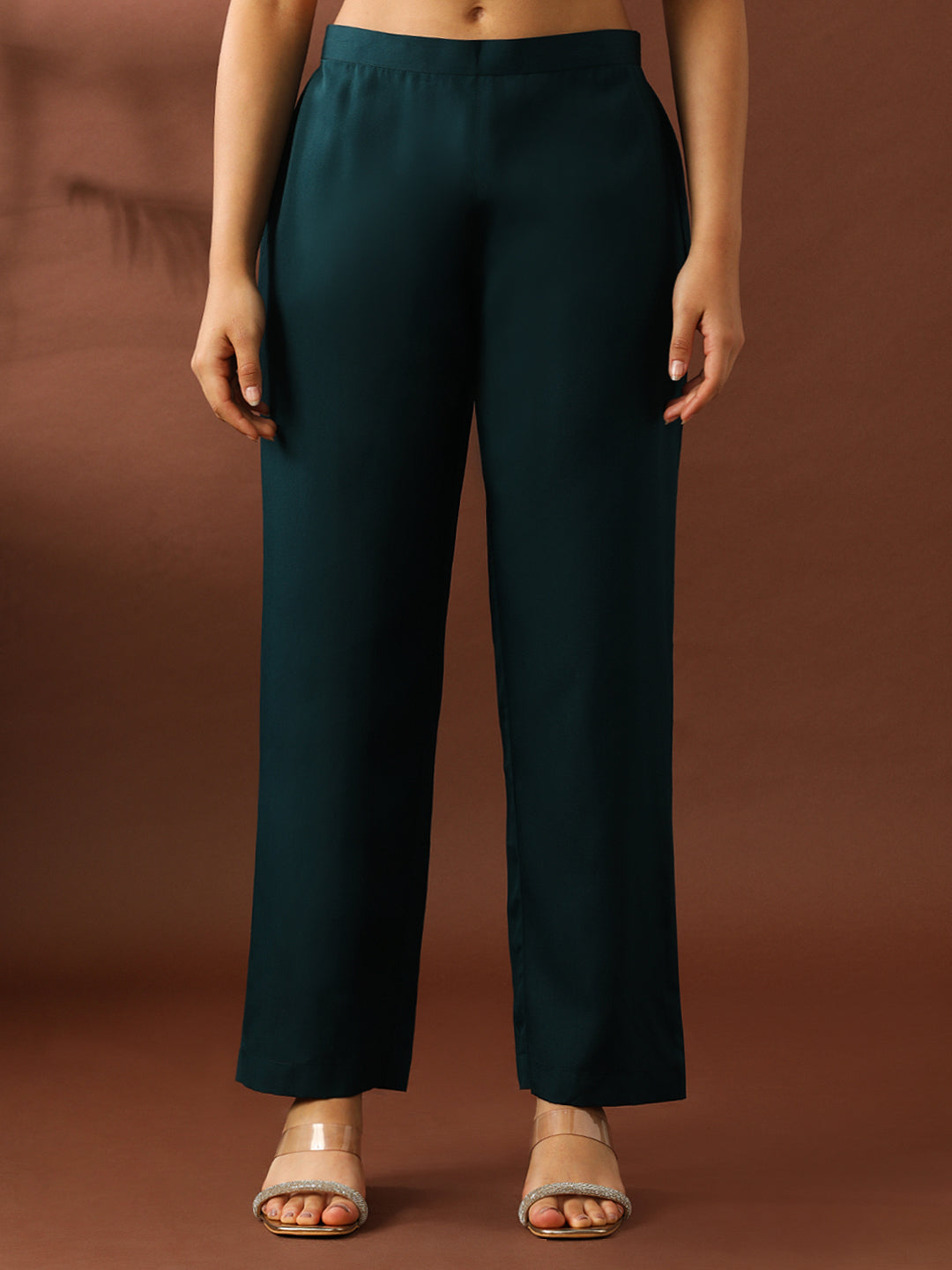 Floral Embroidered Straight Organza Kurta Sets