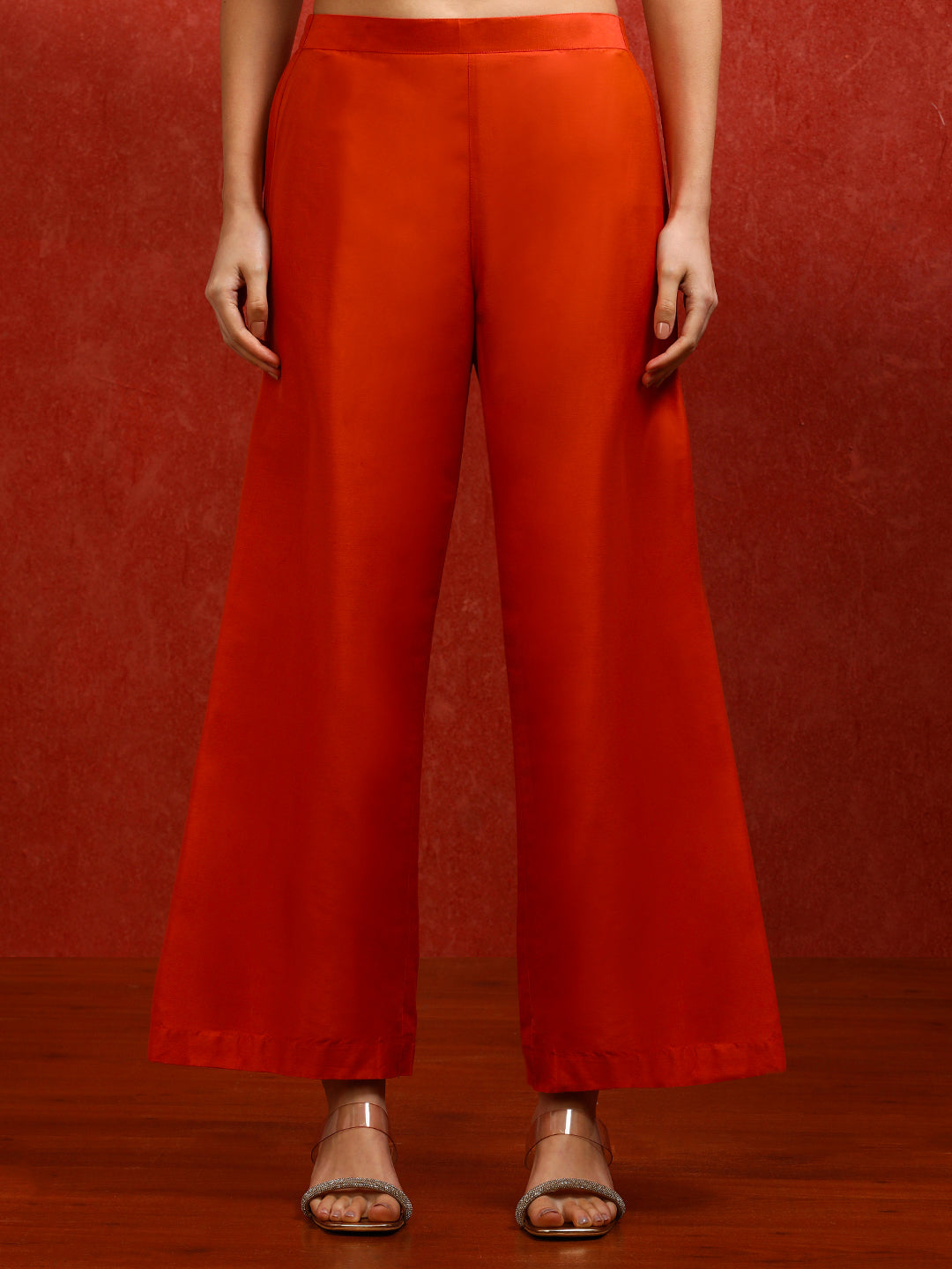 Floral Embroidered Straight Kurta & Trousers Sets