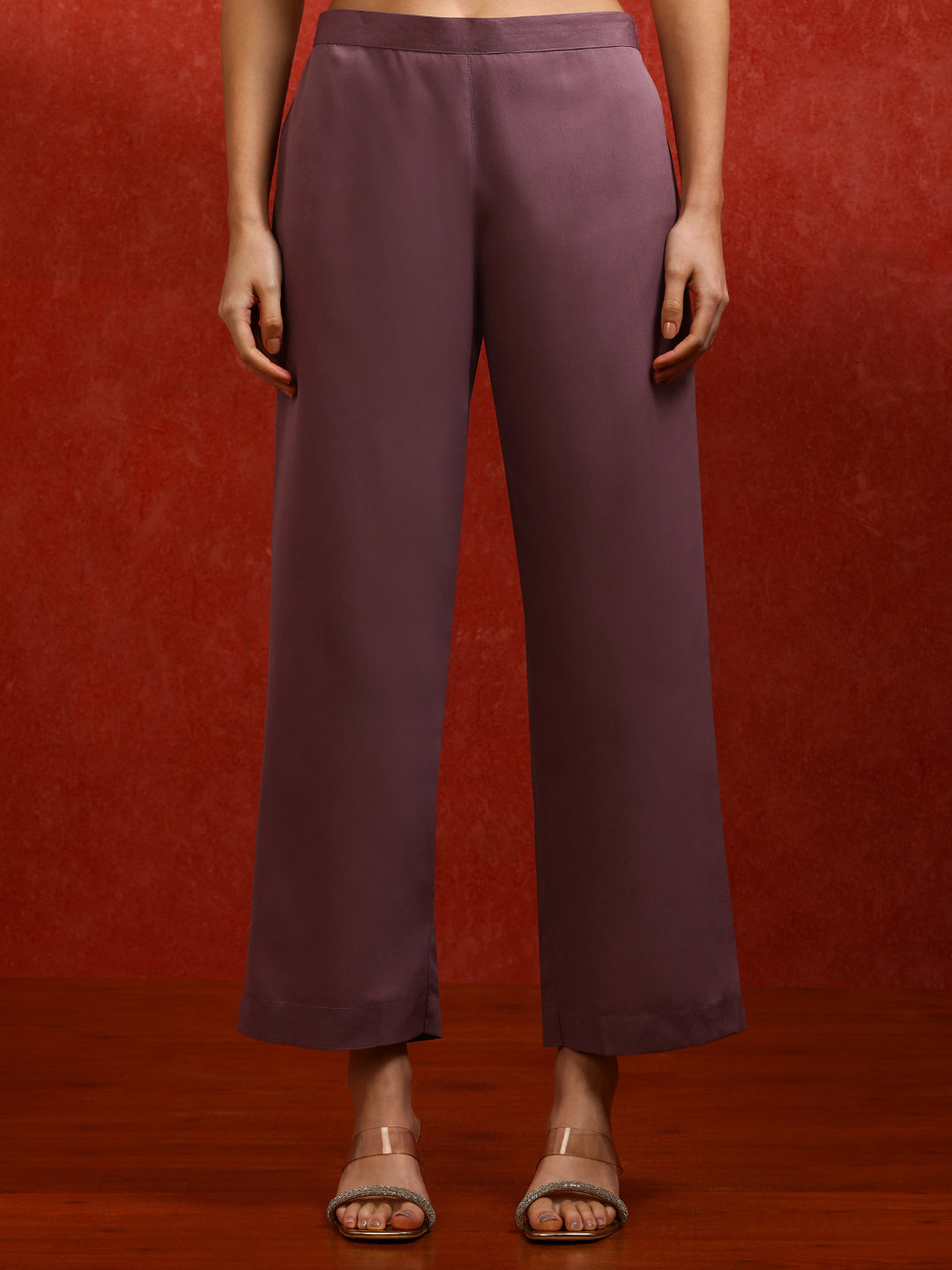 Floral Embroidered A-Line Kurta & Trousers Sets