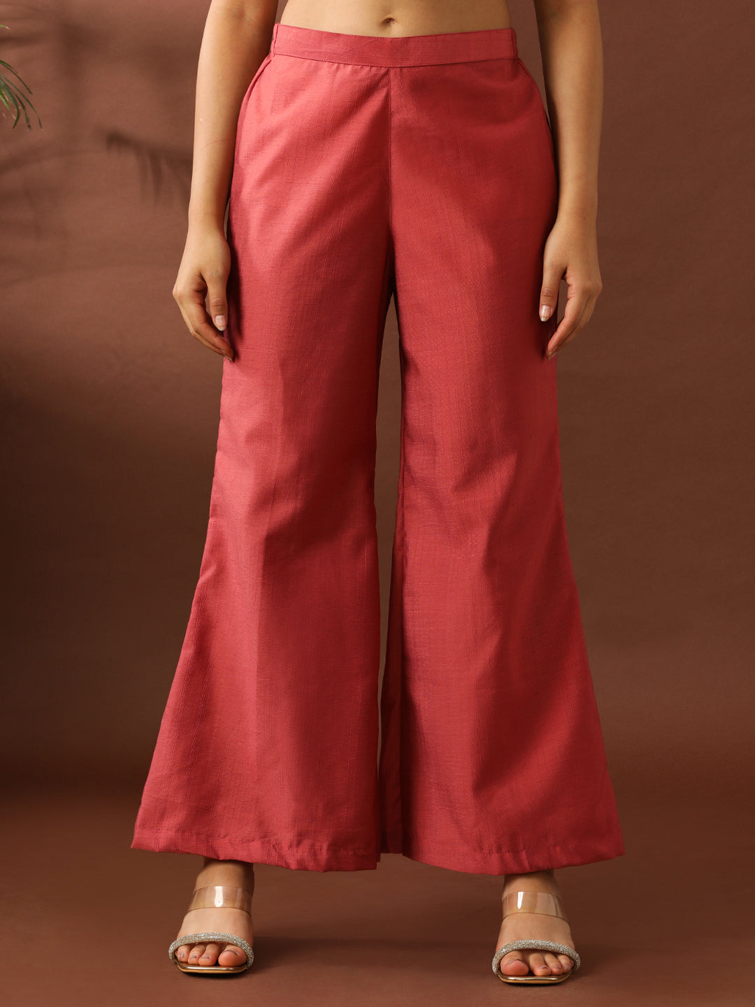 Floral Embroidered Straight Silk Blend Kurta & Sharara Sets