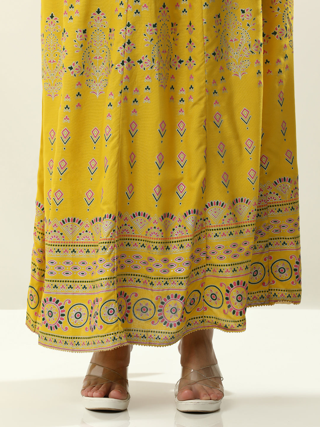 Embroidered Pure Cotton Floral Tiered Maxi Dress