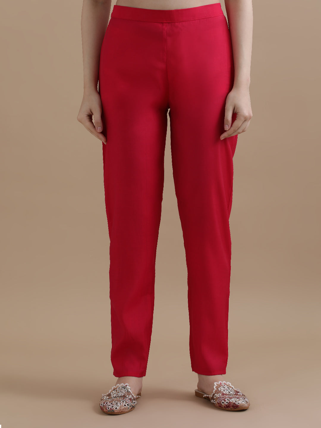 Embroidered Chanderi Cotton Ethnic Motifs Kurta Sets With Dupatta