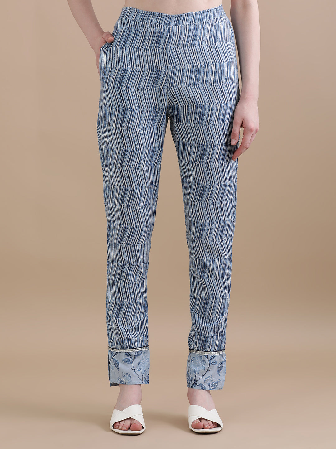 Pure Cotton Floral Embroidered Kurta Sets With Dupatta