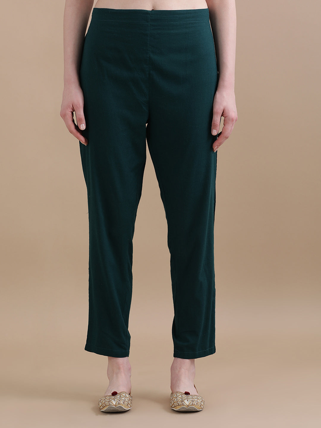 Pure Cotton Floral Embroidered Kurta Sets With Dupatta