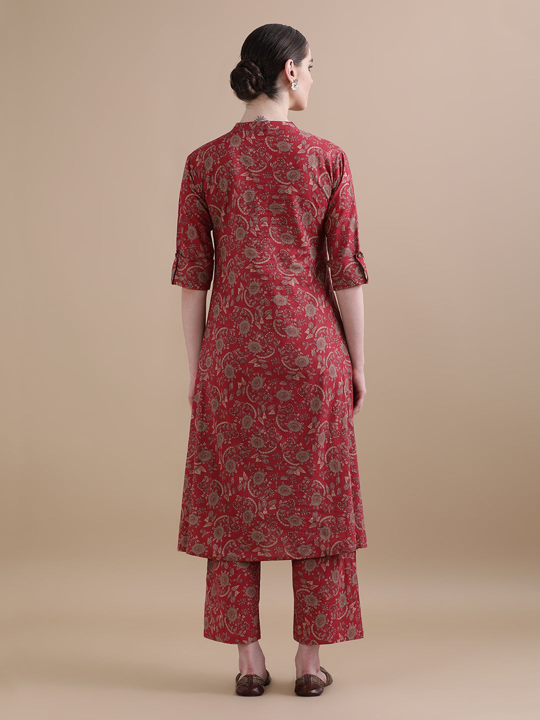 Pure Cotton Floral Printed Kurta With Pant
