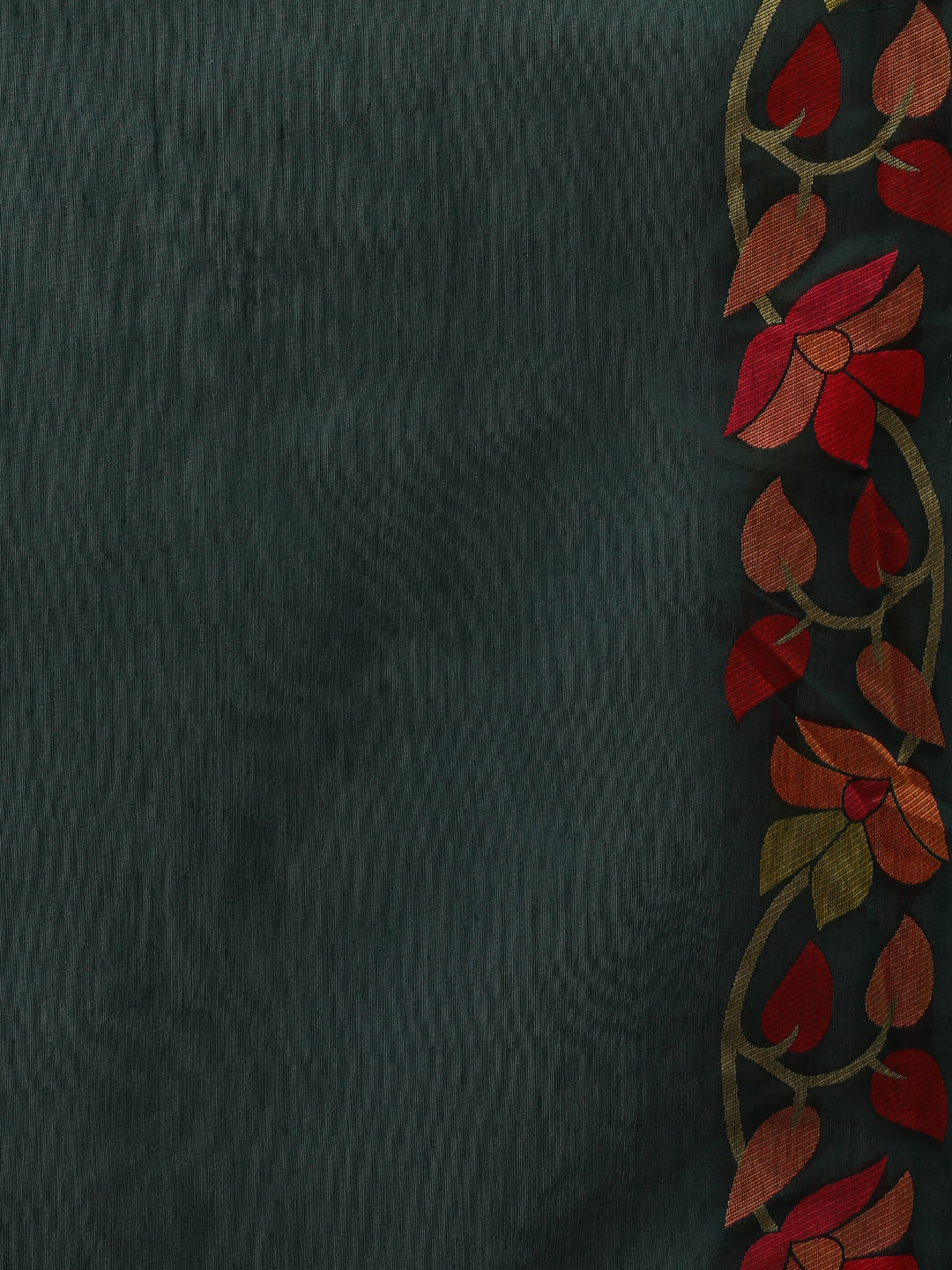 Floral Jamdani Cotton Saree with Unstiched Blouse