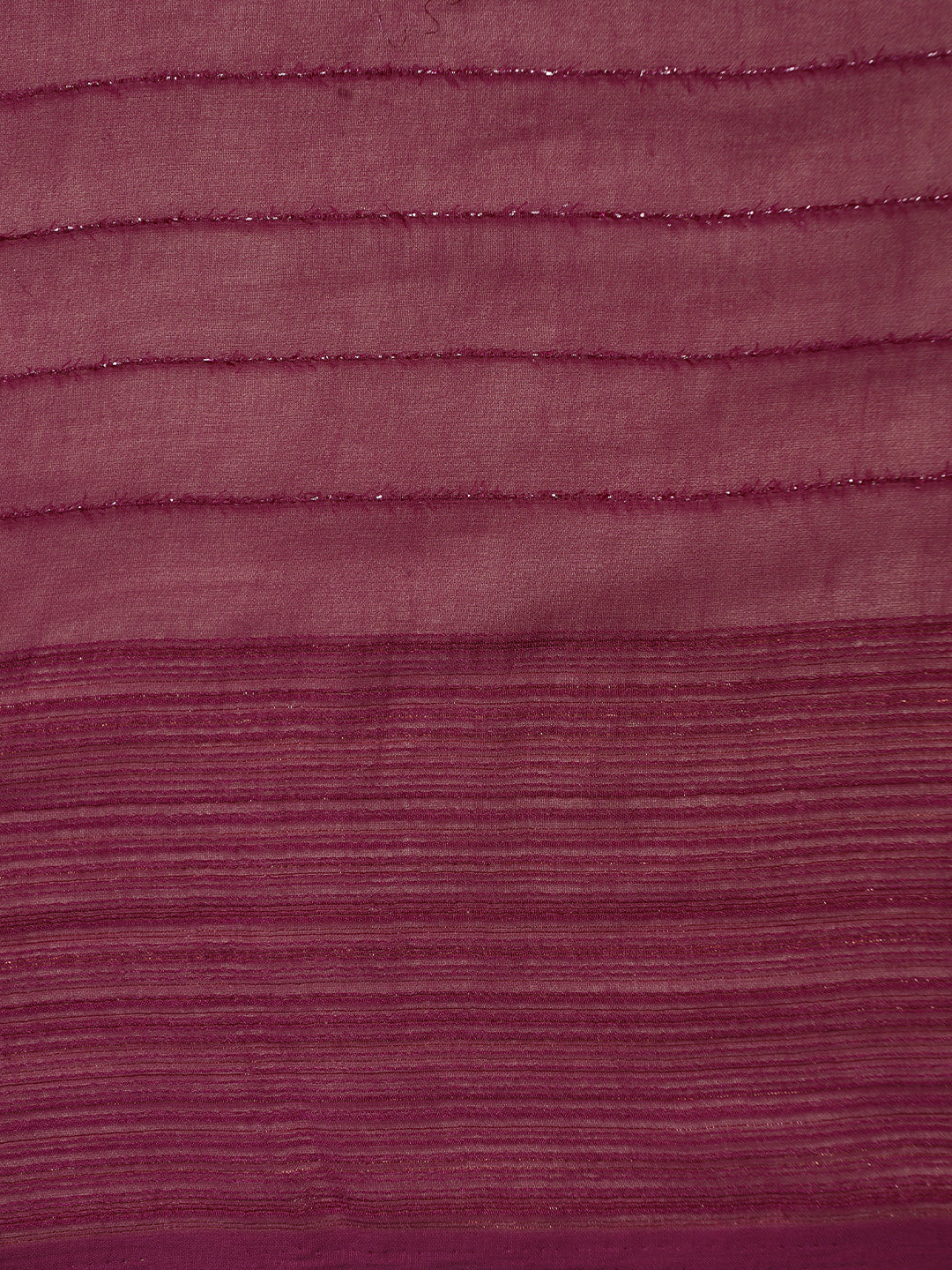 Burgundy Silk Blend Party Wear Saree