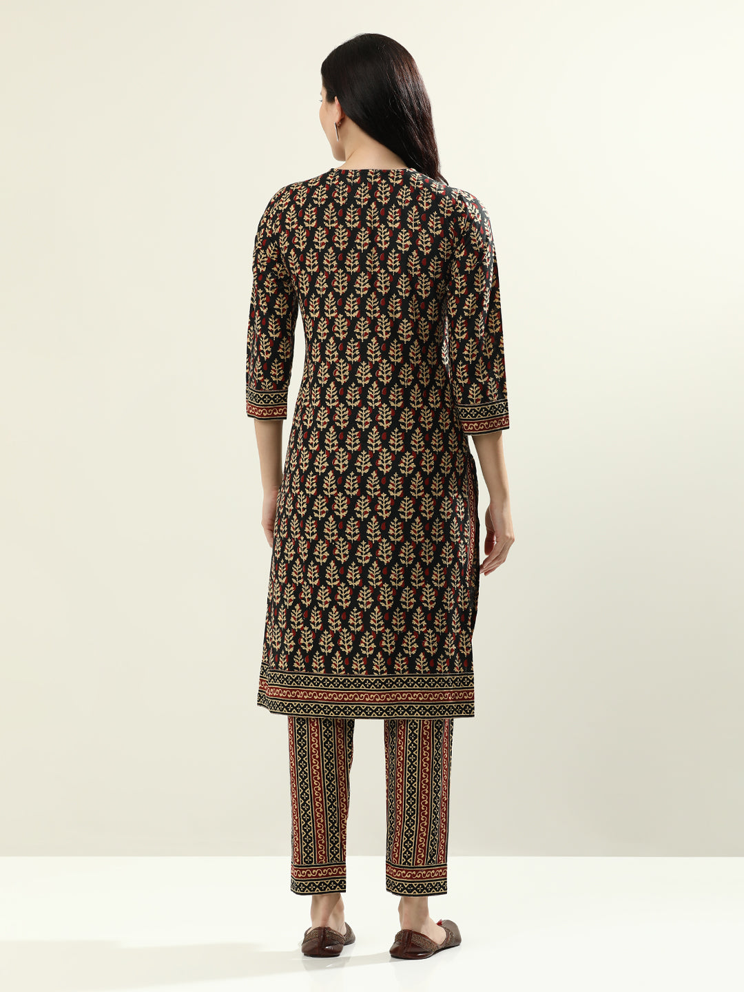 Printed Floral Pure Cotton Kurta Sets