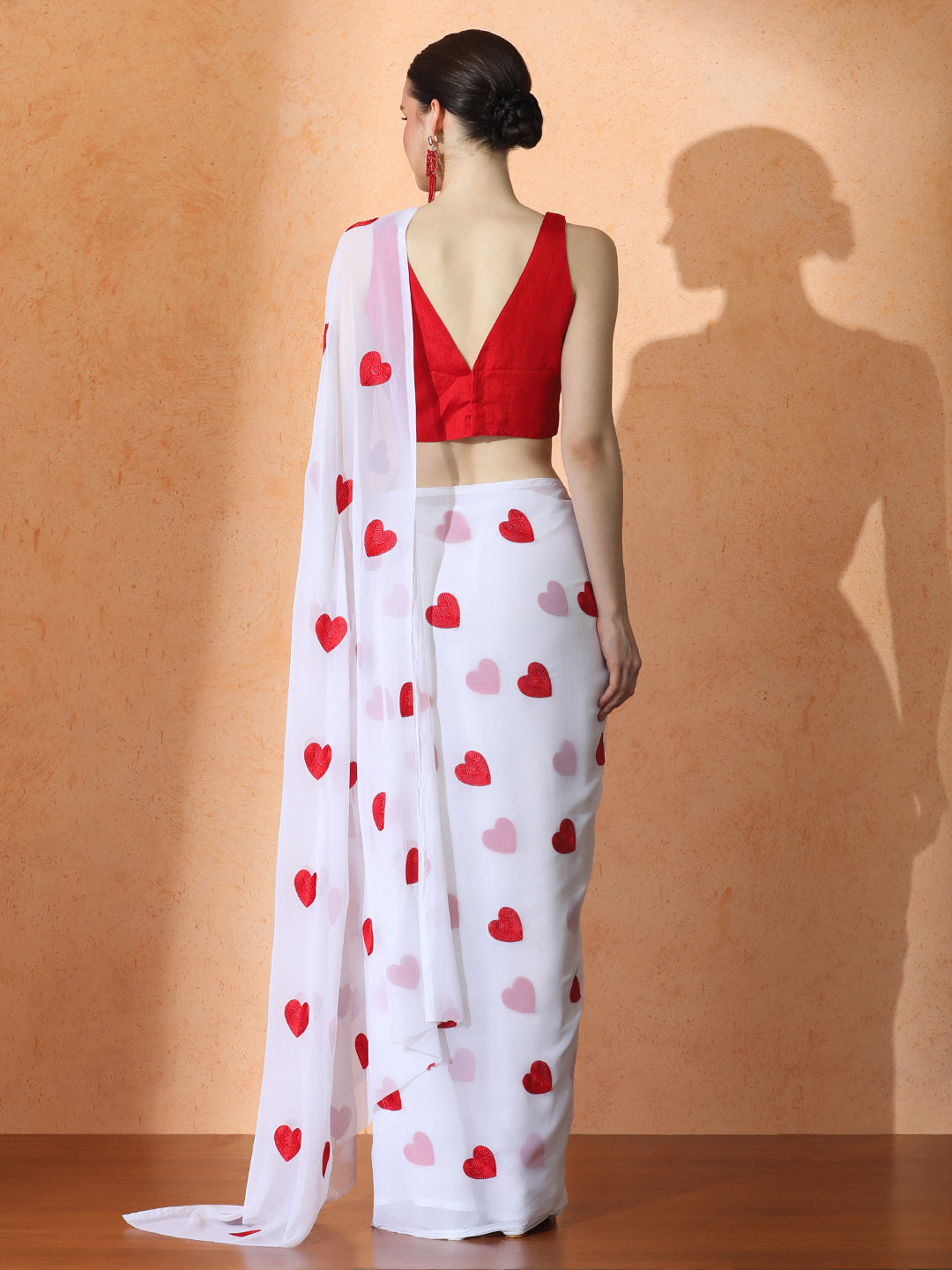 Embellished Georgette Saree with Unstiched Blouse