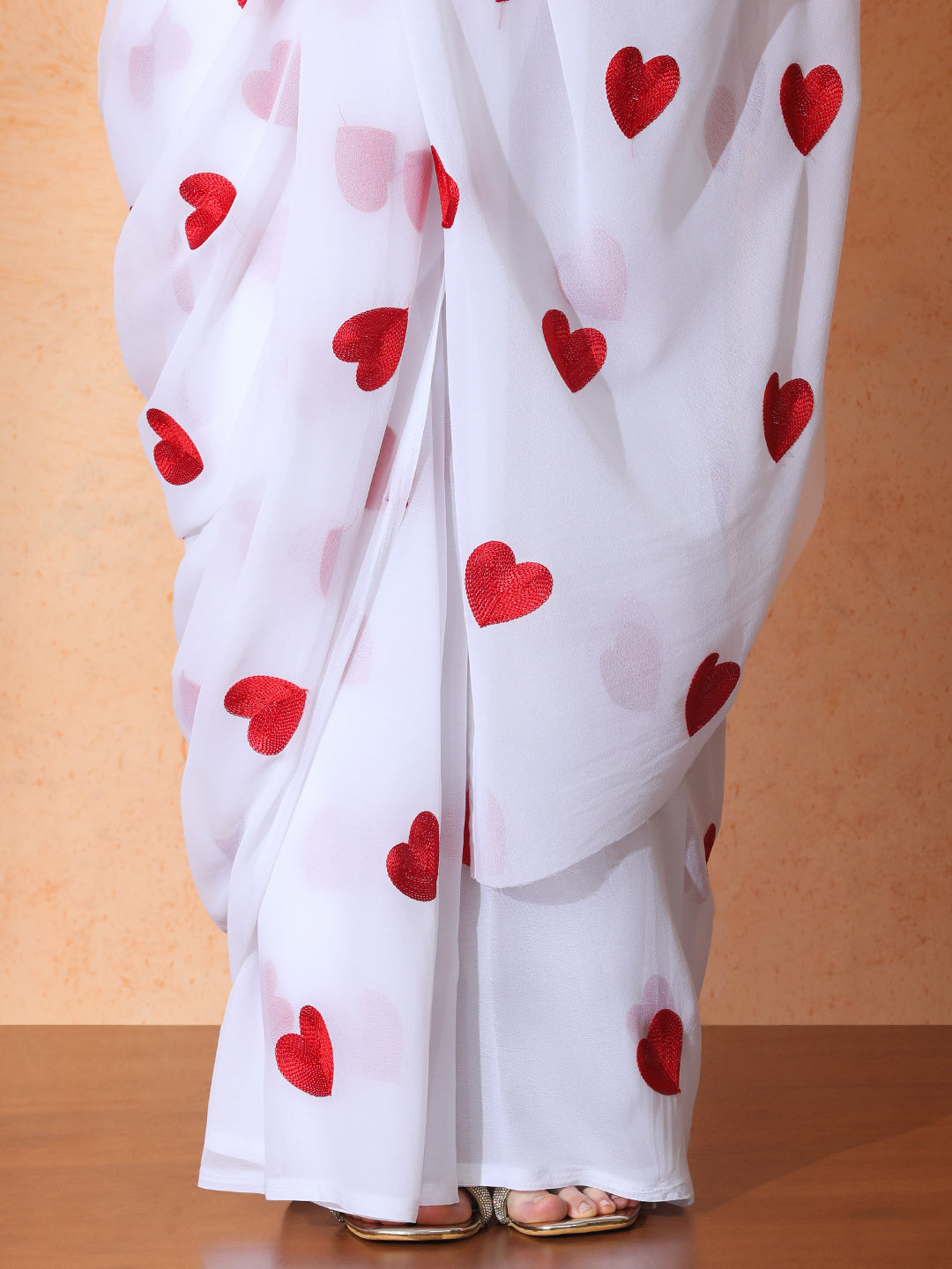 Embellished Georgette Saree with Unstiched Blouse