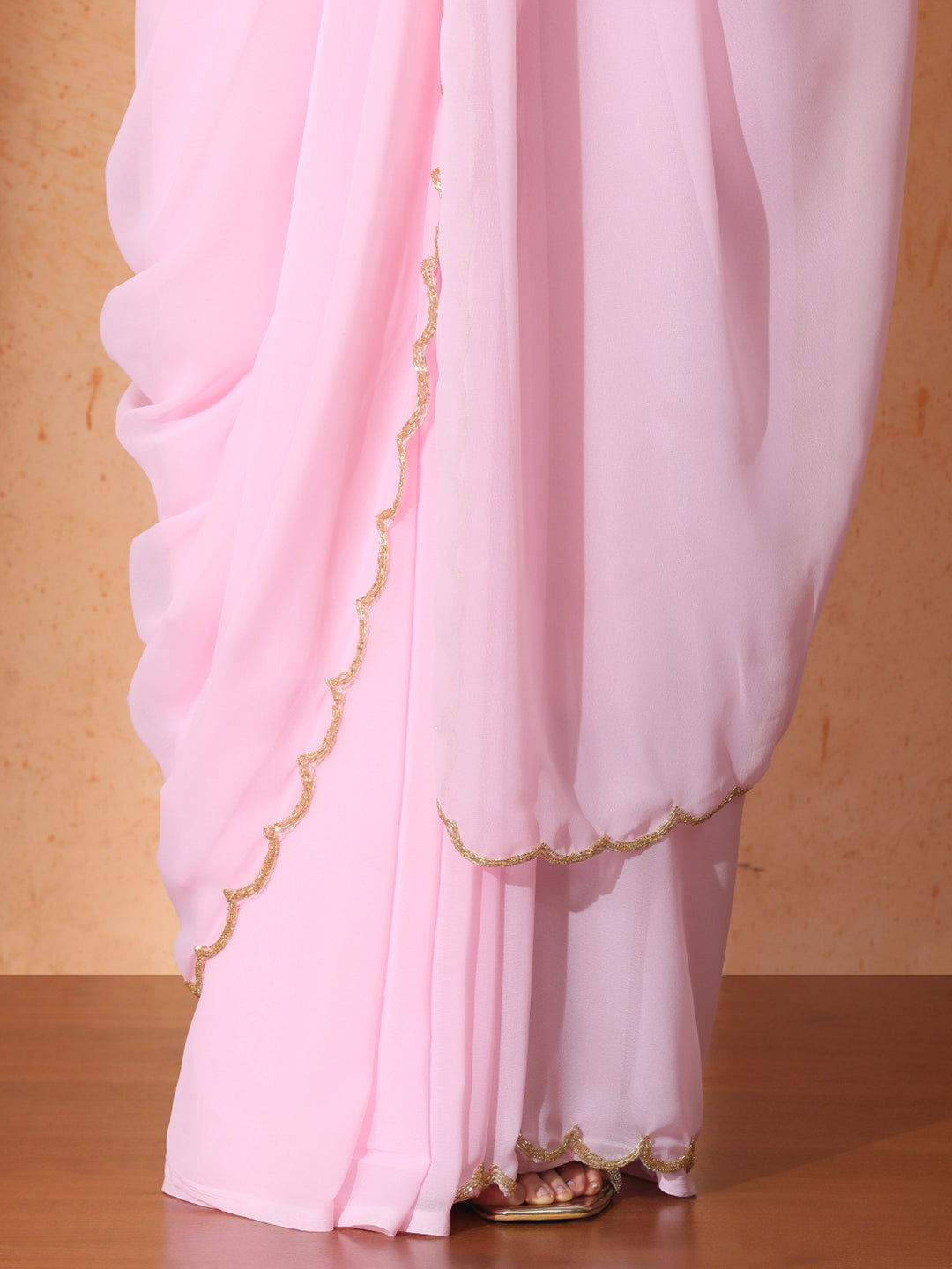 Embellished Georgette Saree with Unstiched Blouse