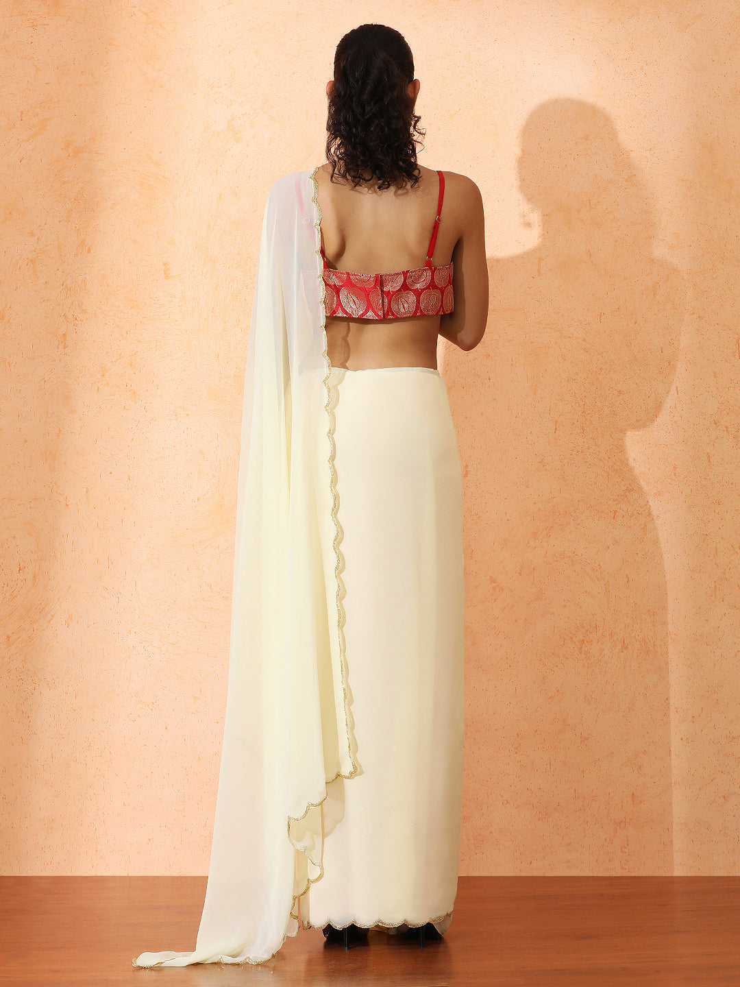 Embellished Georgette Saree with Unstiched Blouse