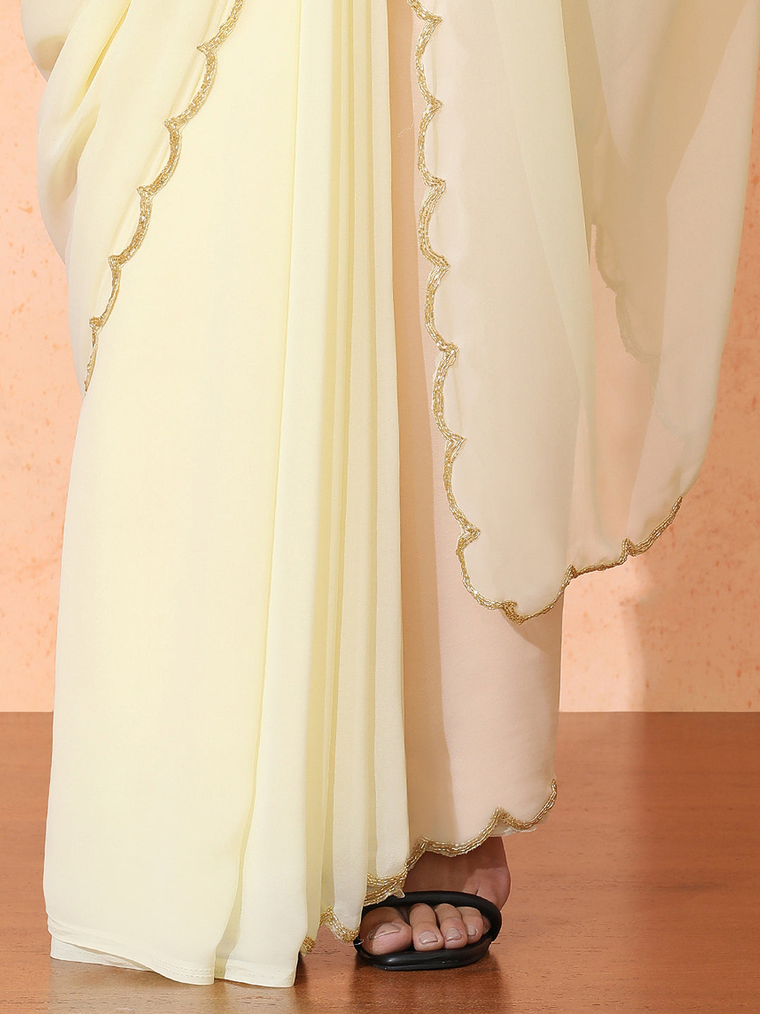 Embellished Georgette Saree with Unstiched Blouse