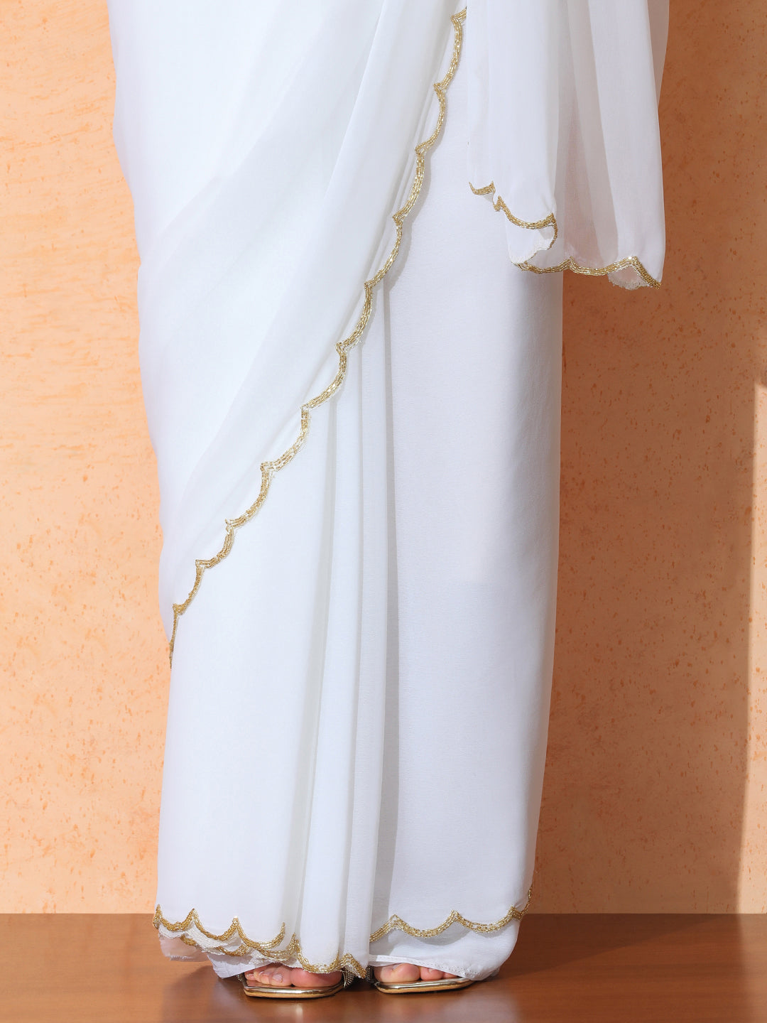 Embellished Georgette Saree with Unstiched Blouse