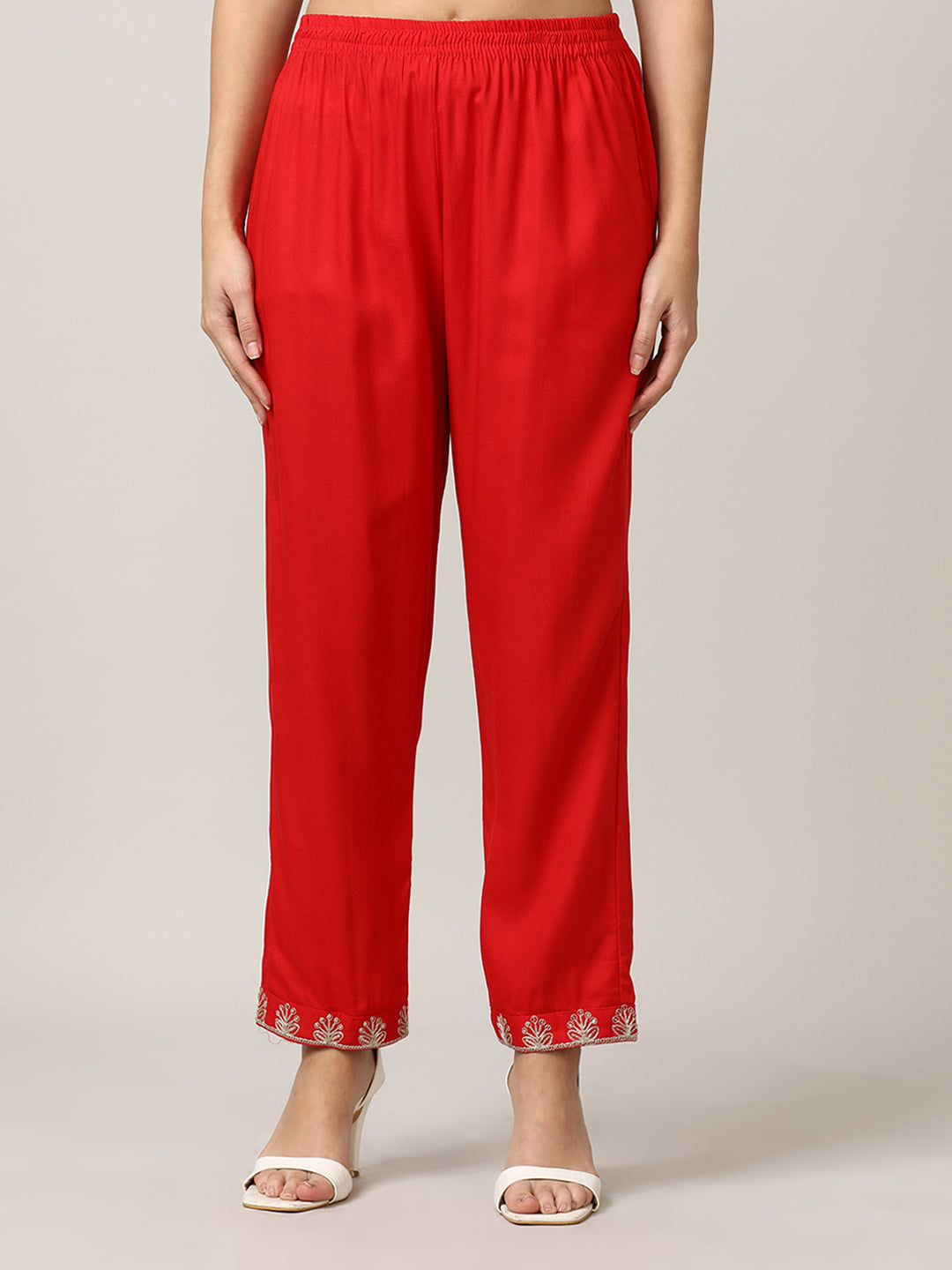 Embroidered Floral Straight Kurta Sets