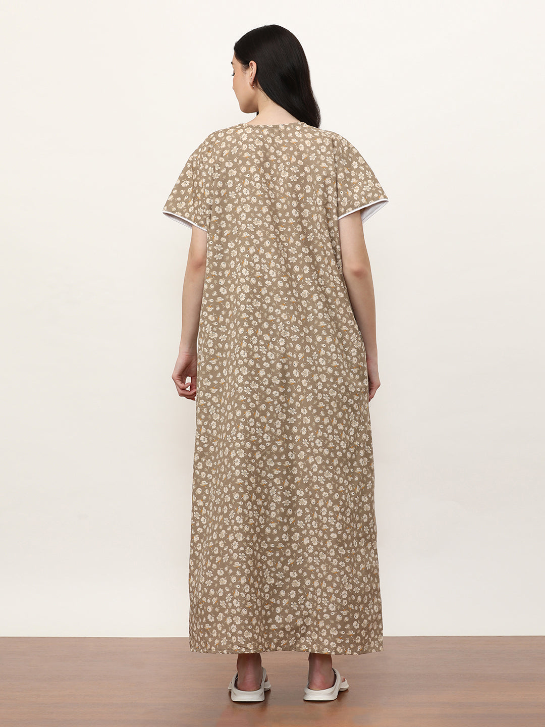 Printed Pure Cotton Maxi Nightdress