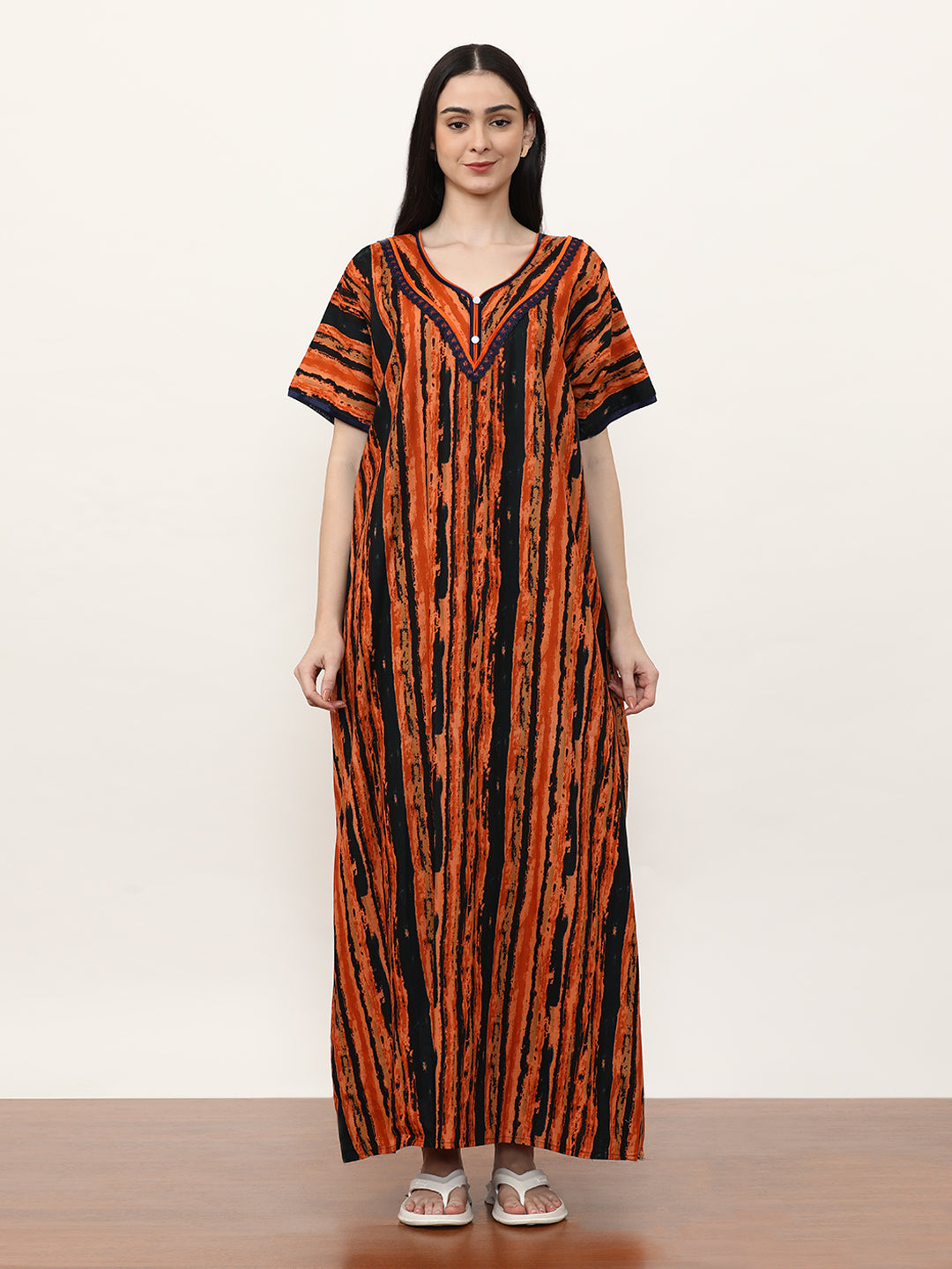 Printed Pure Cotton Maxi Nightdress