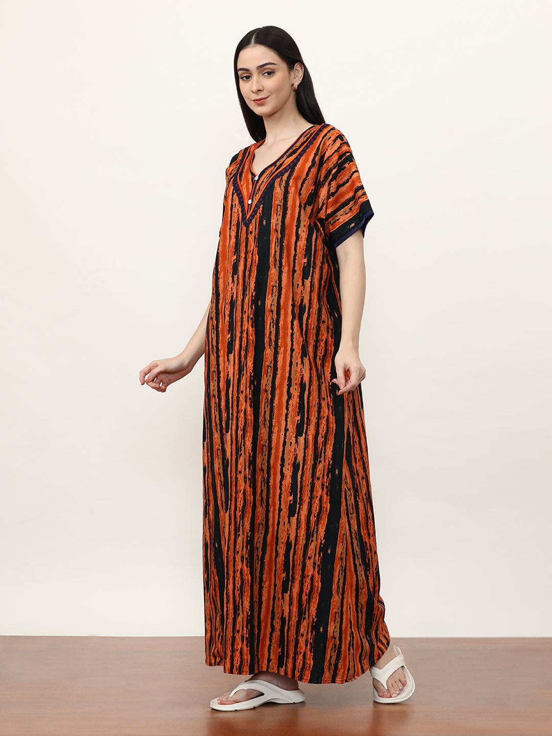 Printed Pure Cotton Maxi Nightdress